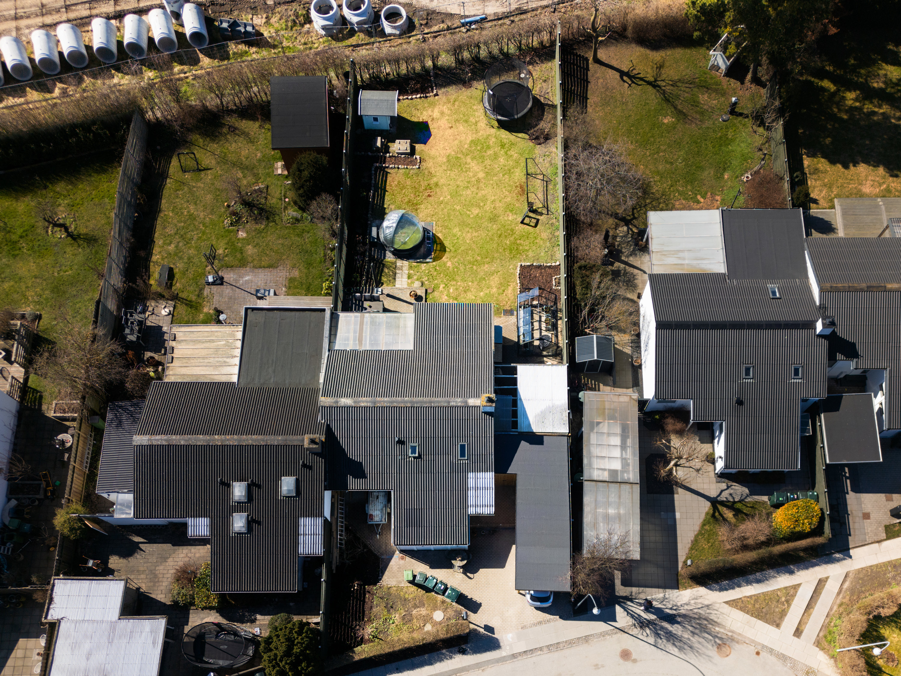 Fremhævet luftfoto billede i fuldskærmstilstand. Billede af Ved Kagså 39, 2860 Søborg