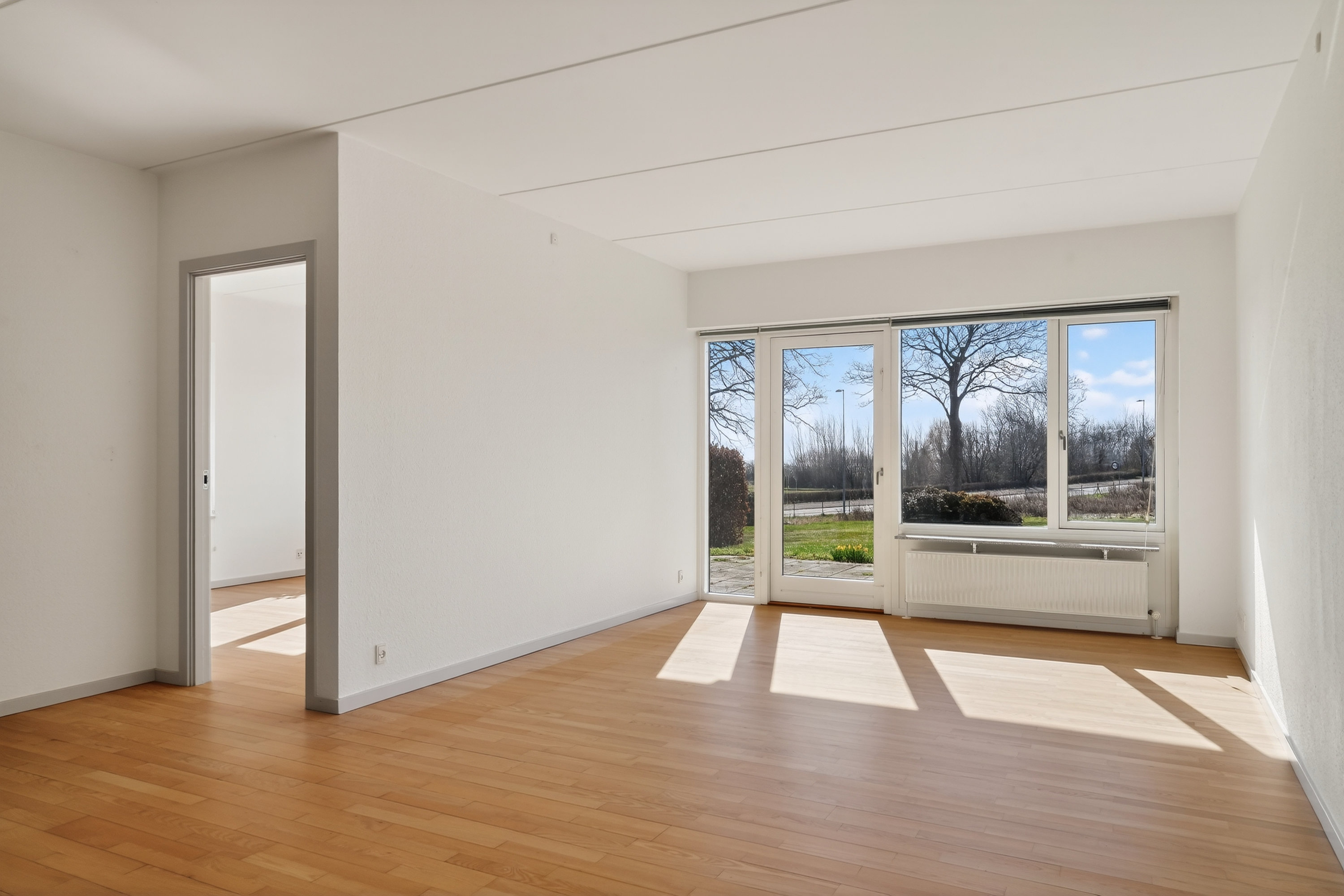 Fremhævet stue billede i fuldskærmstilstand. Billede af Annebergparken 4, st.. 45., 4500 Nykøbing Sj