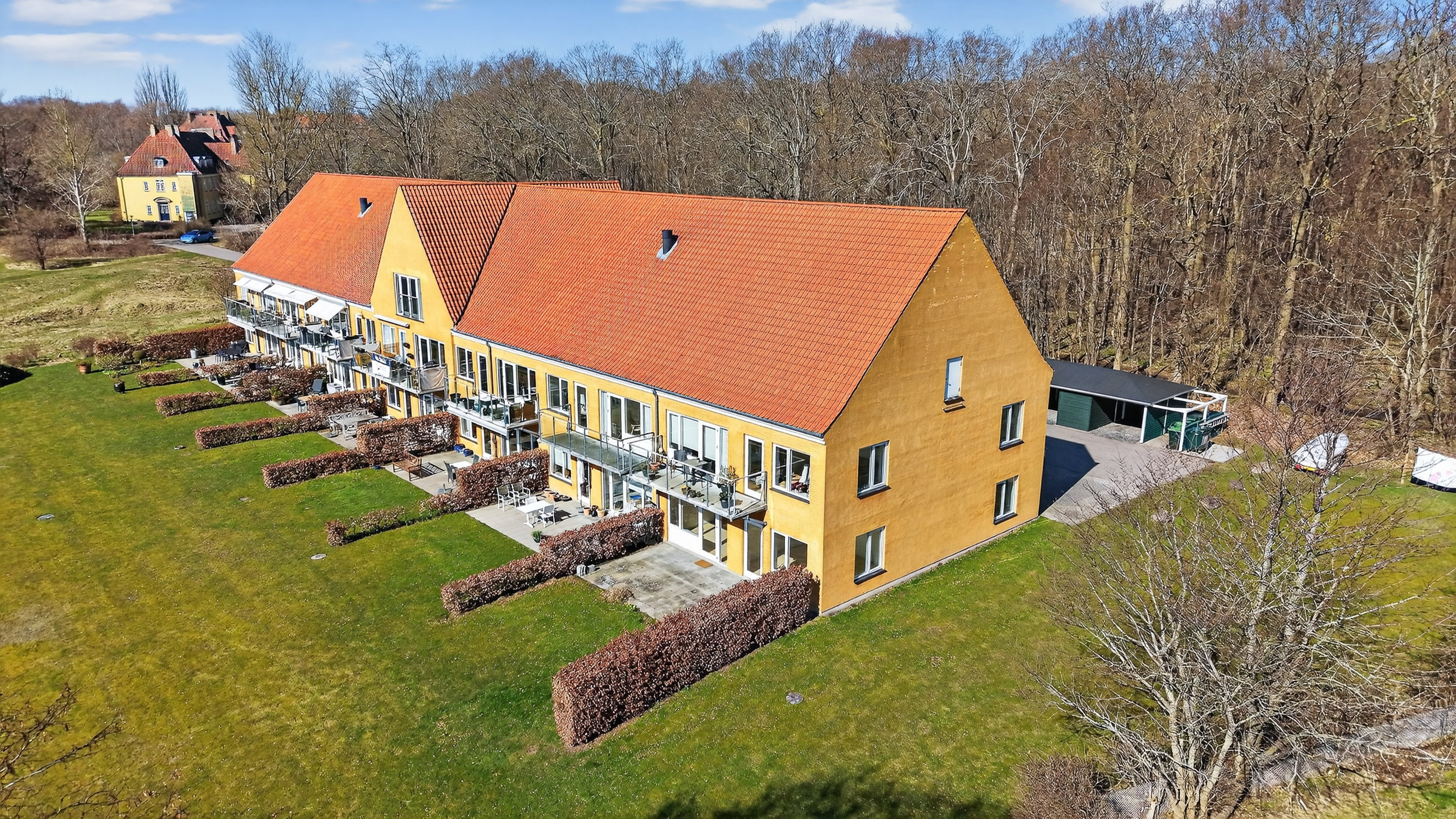 Fremhævet luftfoto billede i fuldskærmstilstand. Billede af Annebergparken 4, st.. 45., 4500 Nykøbing Sj