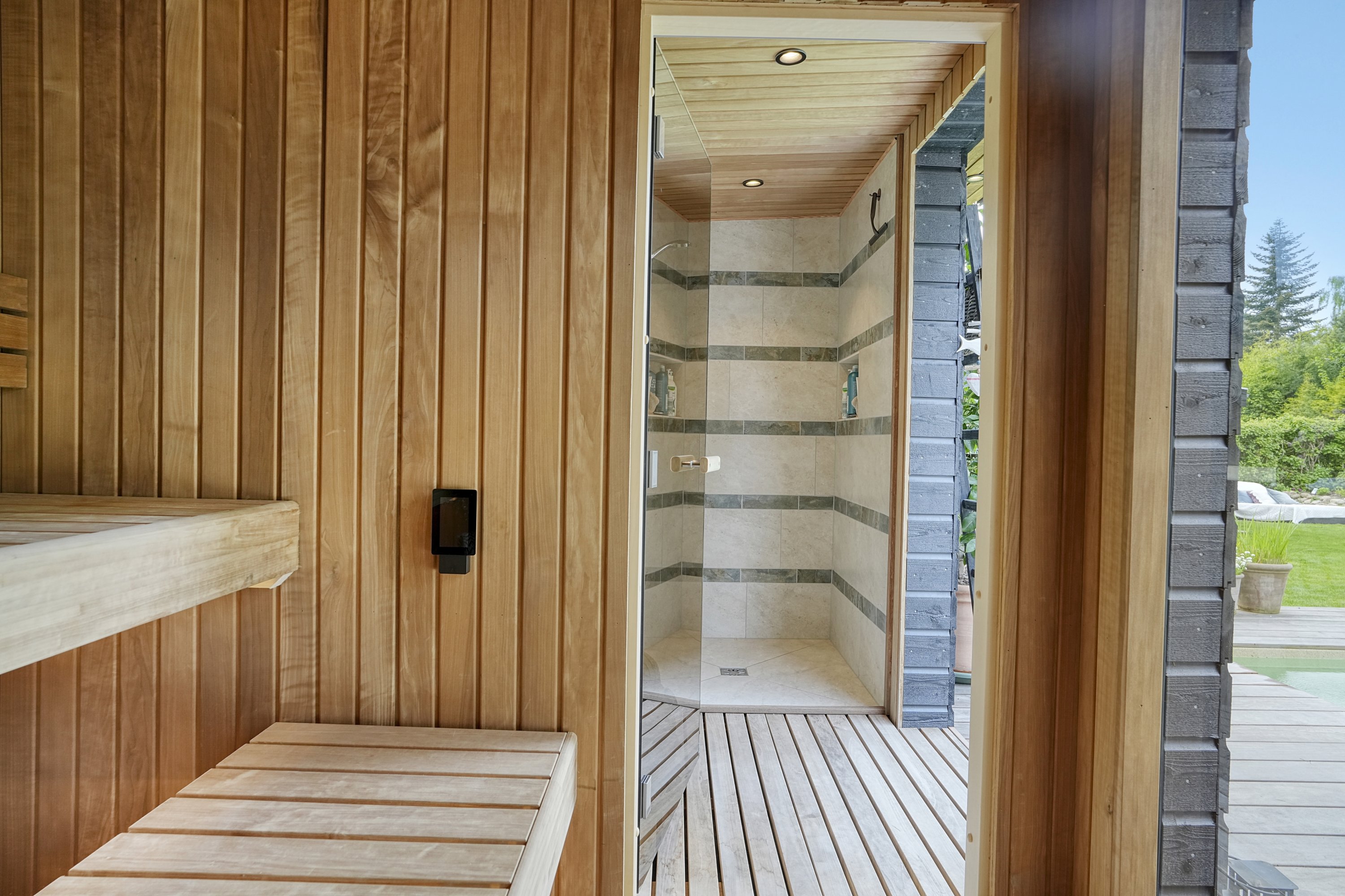 Fremhævet sauna billede i fuldskærmstilstand. Billede af Thorshøjvænge 4, 3100 Hornbæk