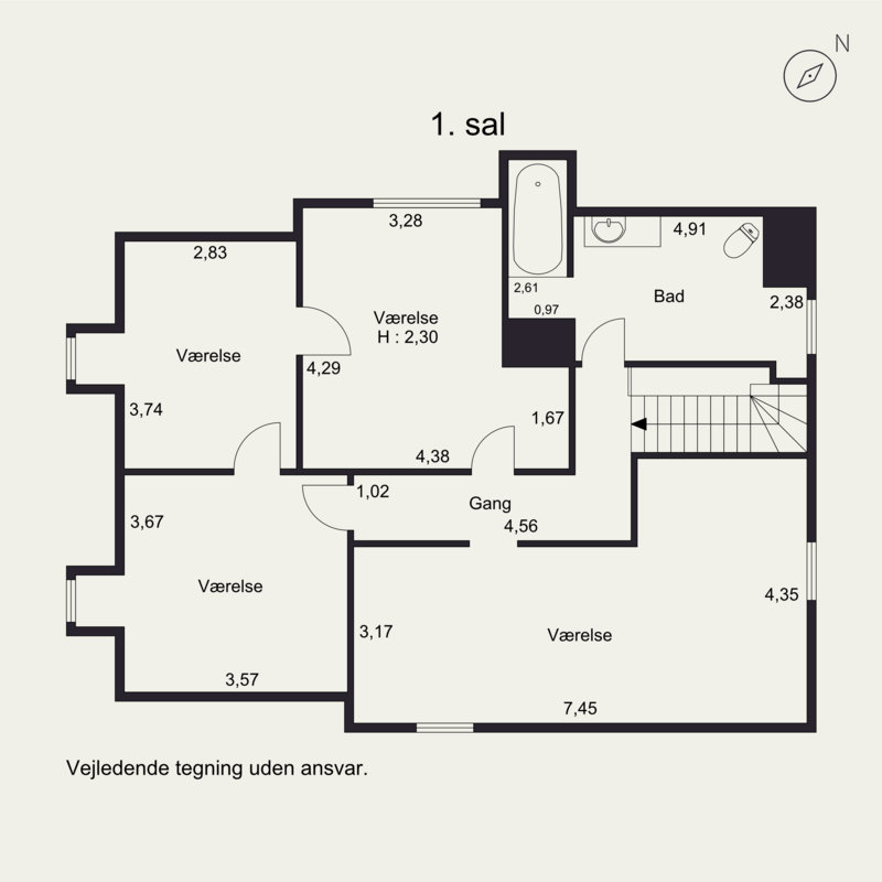 Plantegninger billede af Dahlsvej 14, 4220 Korsør