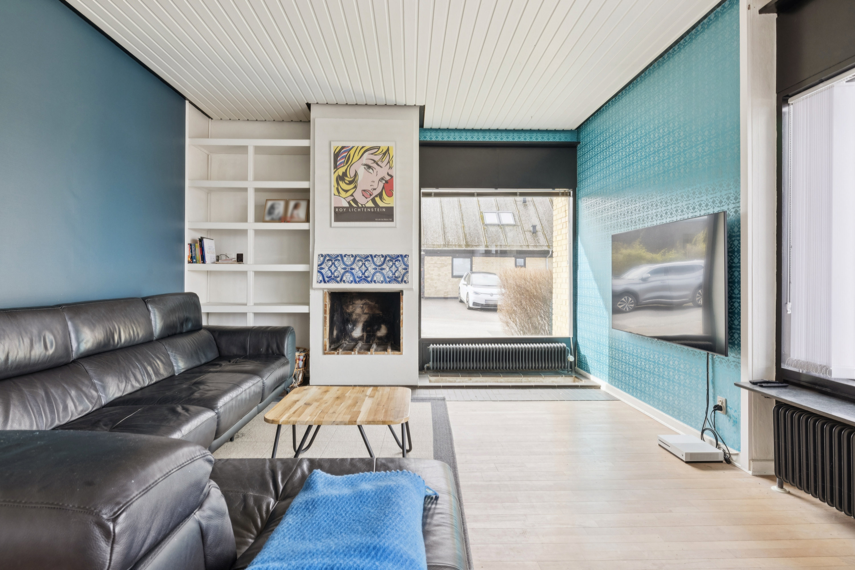 Fremhævet stue billede i fuldskærmstilstand. Billede af Helvegshøjen 11, 8800 Viborg