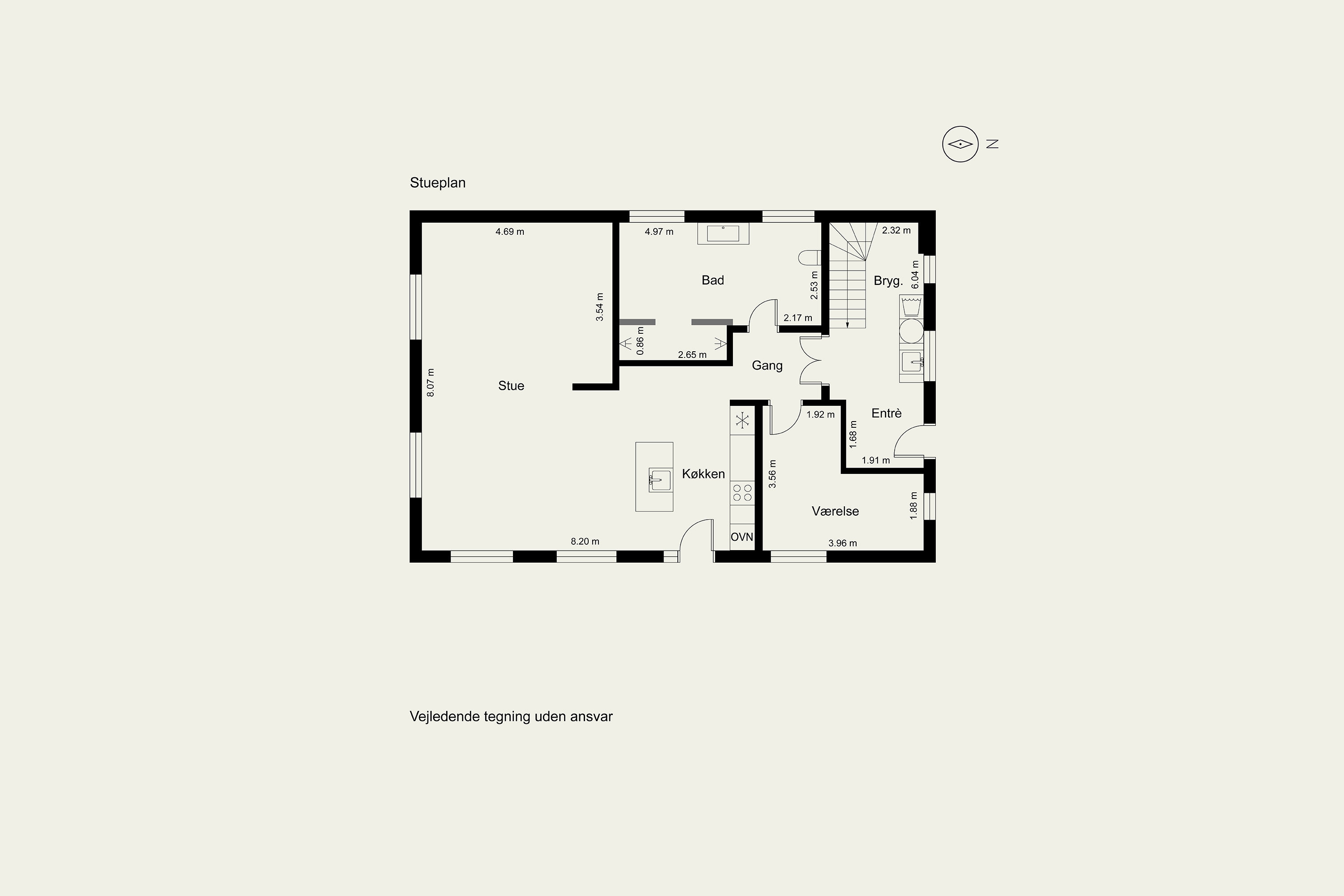 Plantegninger billede af Povlskrovej 45, Overby, 6780 Skærbæk