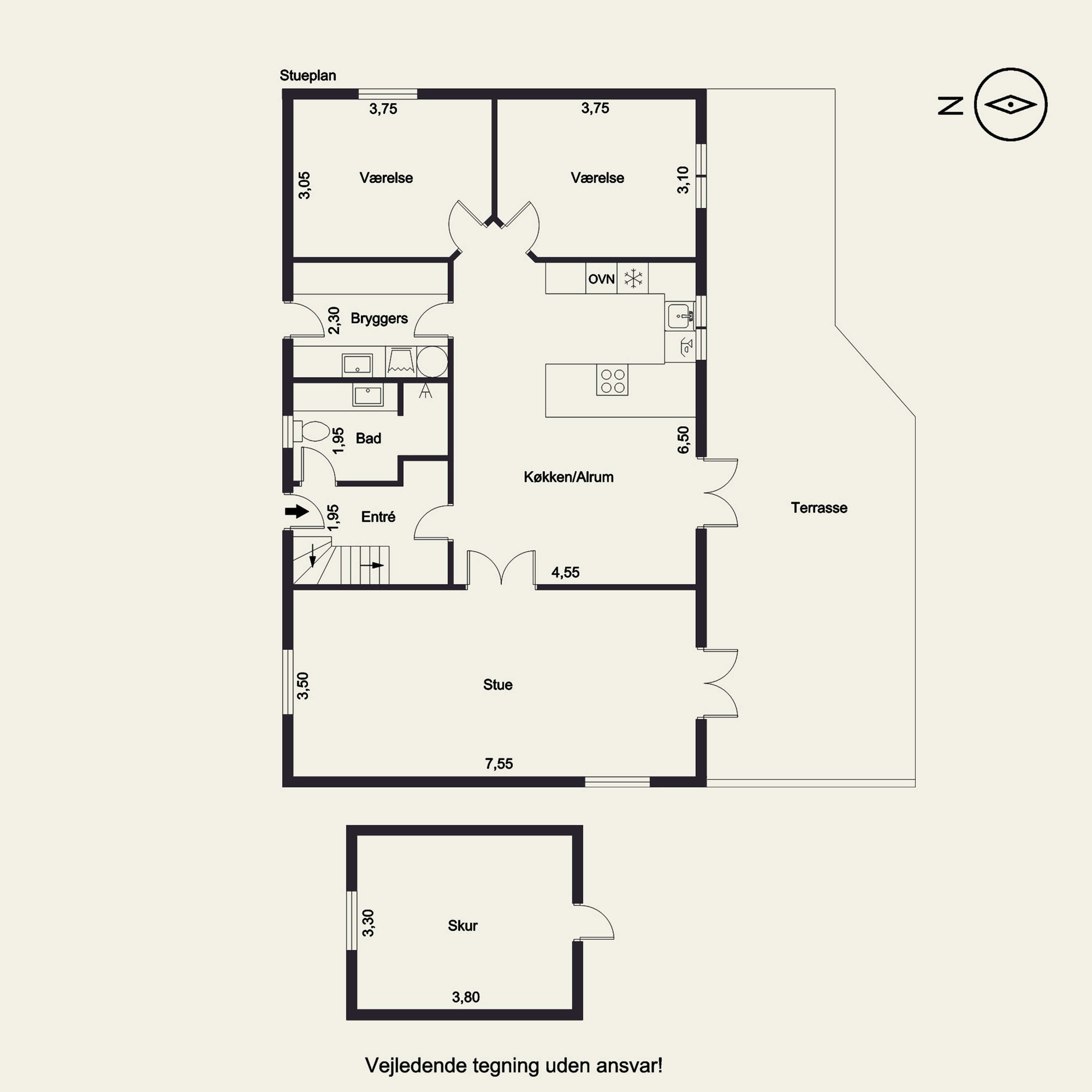 Plantegninger billede af Hasselvej 2, Jørlunde, 3550 Slangerup