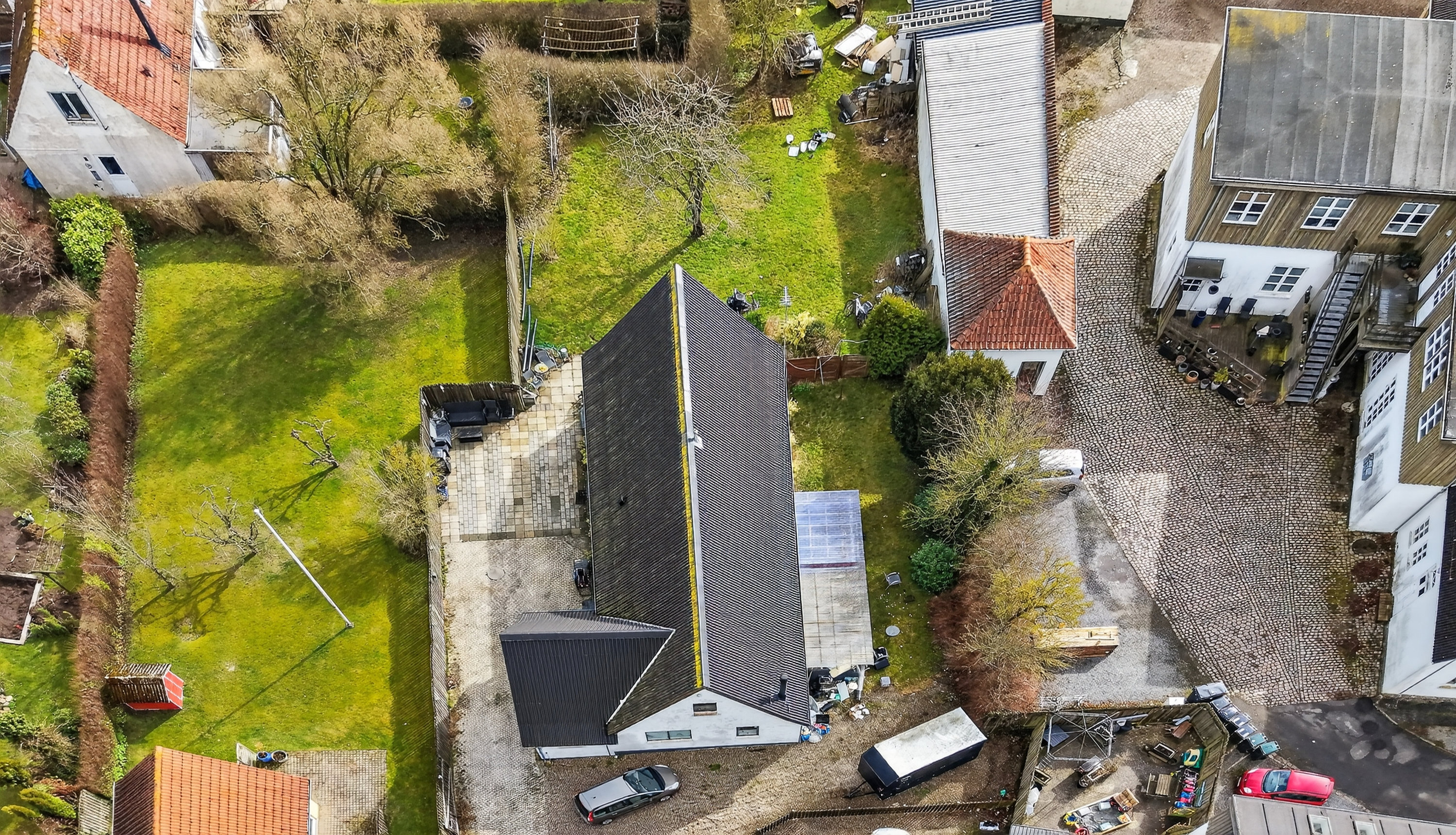 Fremhævet luftfoto billede i fuldskærmstilstand. Billede af Udbyvej 58, Udby, 4300 Holbæk