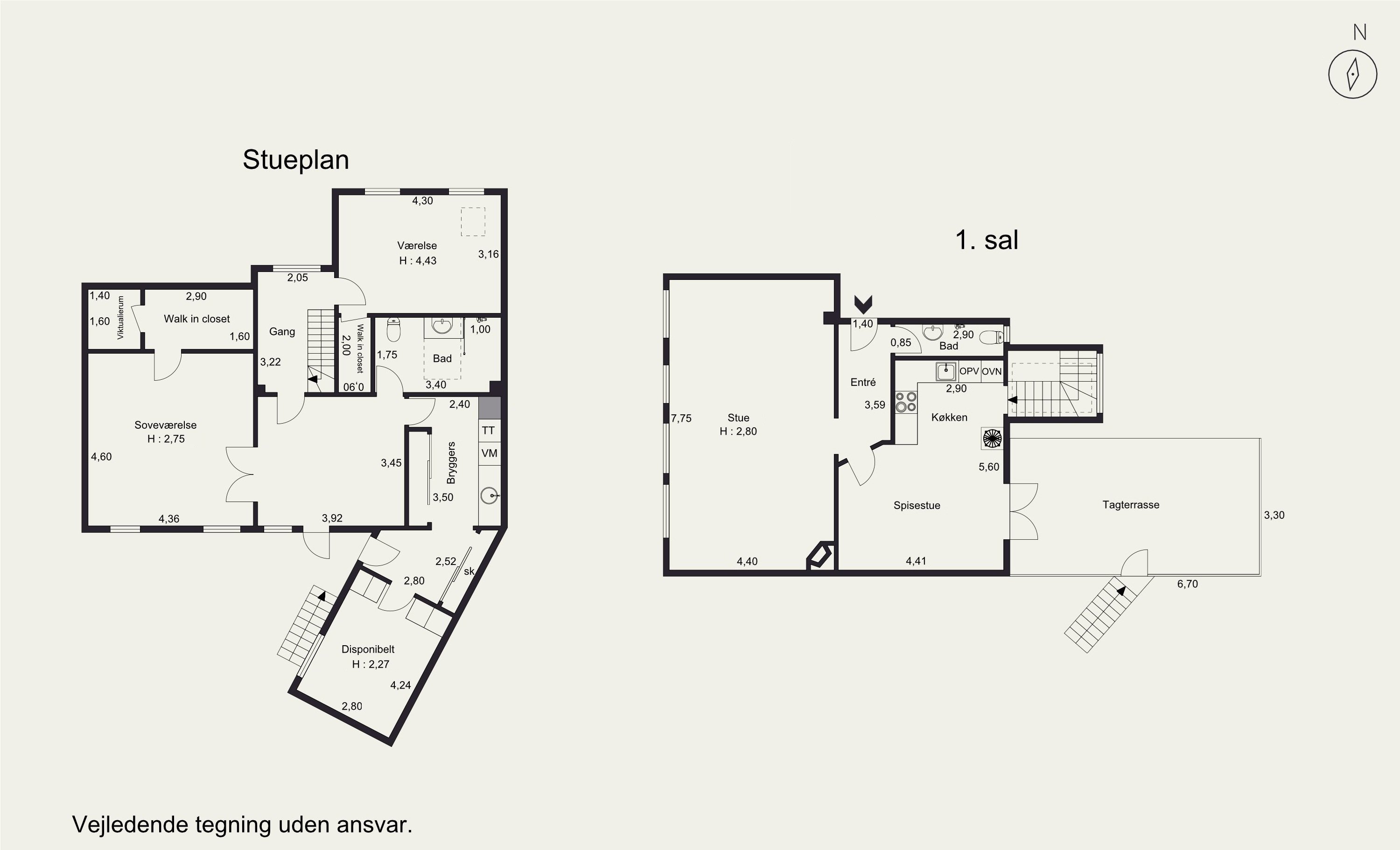 Plantegninger billede af Teglgårdsvej 51, 1. tv., 2920 Charlottenlund