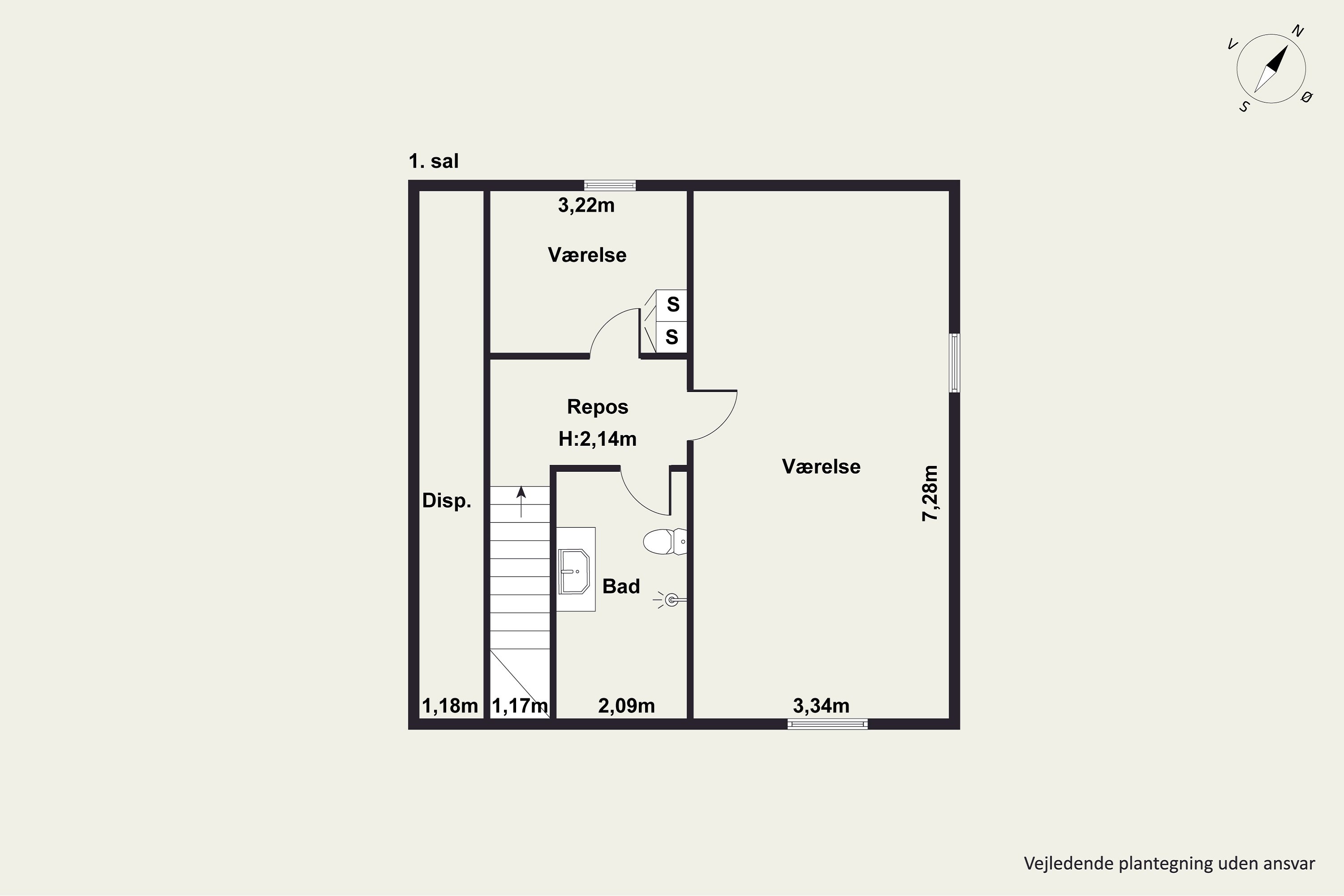 Plantegninger billede af Vejlen 10, 9430 Vadum