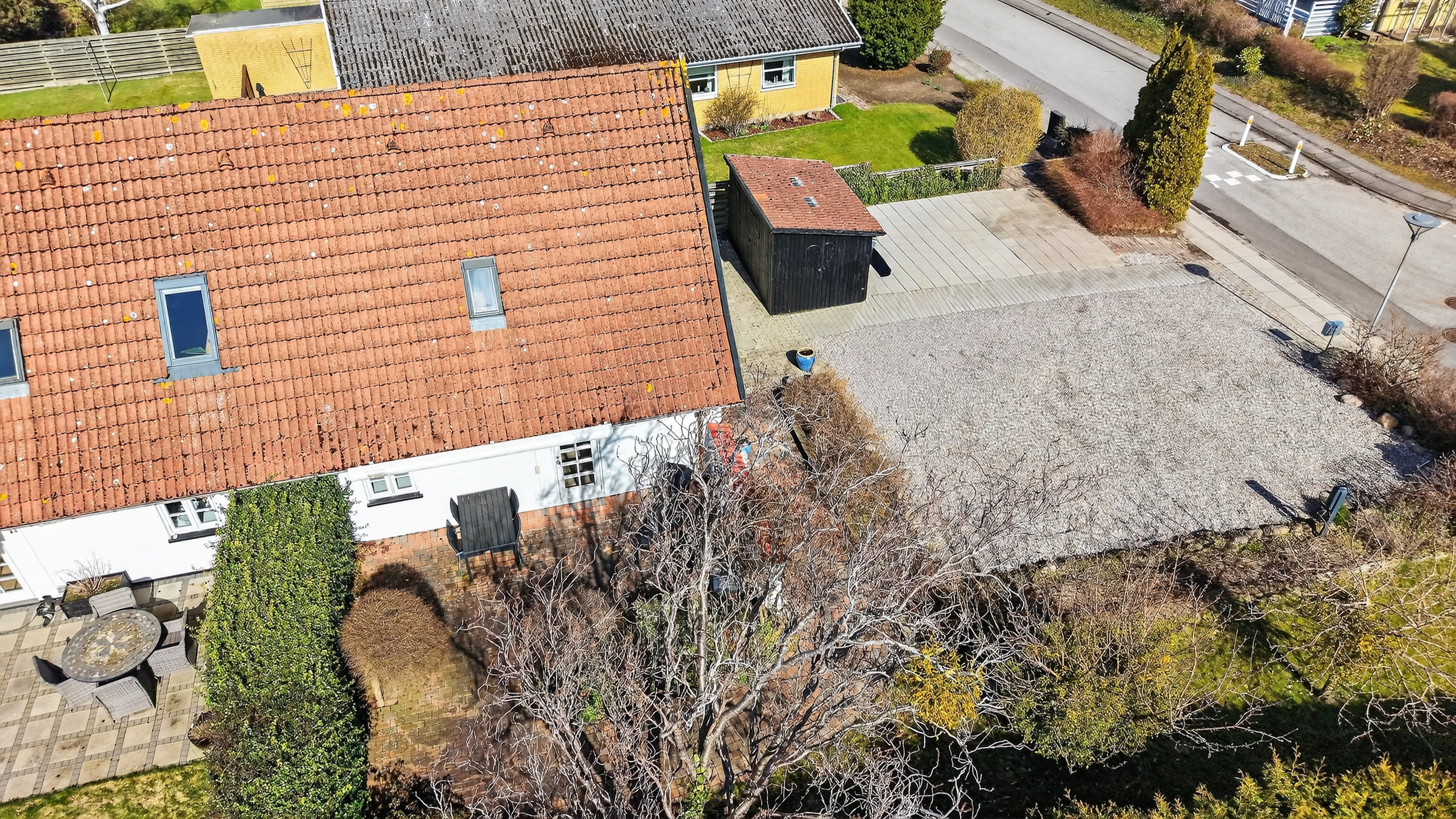 Fremhævet luftfoto billede i fuldskærmstilstand. Billede af Digterparken 17A, 4500 Nykøbing Sj