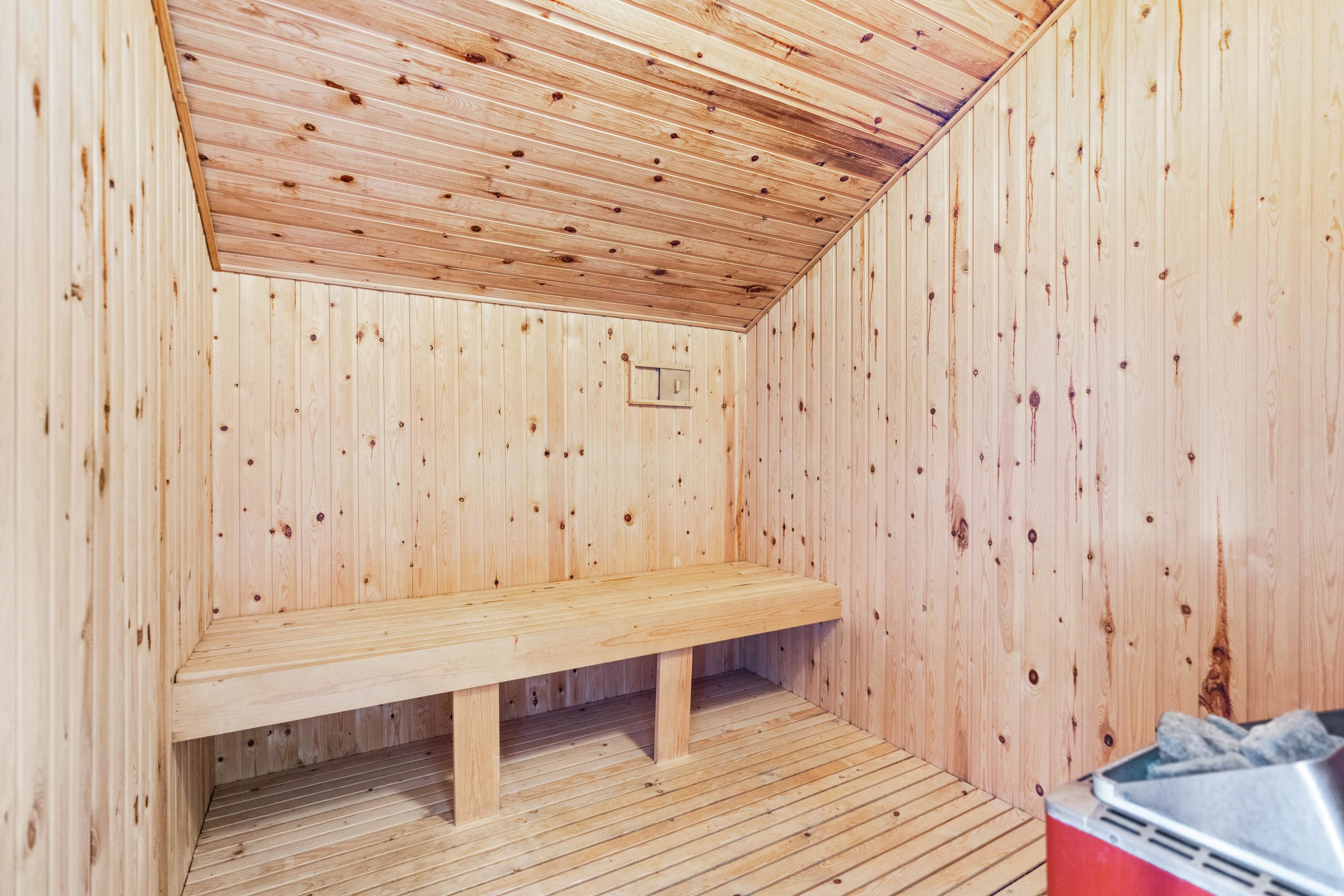 Fremhævet sauna  billede i fuldskærmstilstand. Billede af Bilbergsvej 49, Bjerregaard, 6960 Hvide Sande