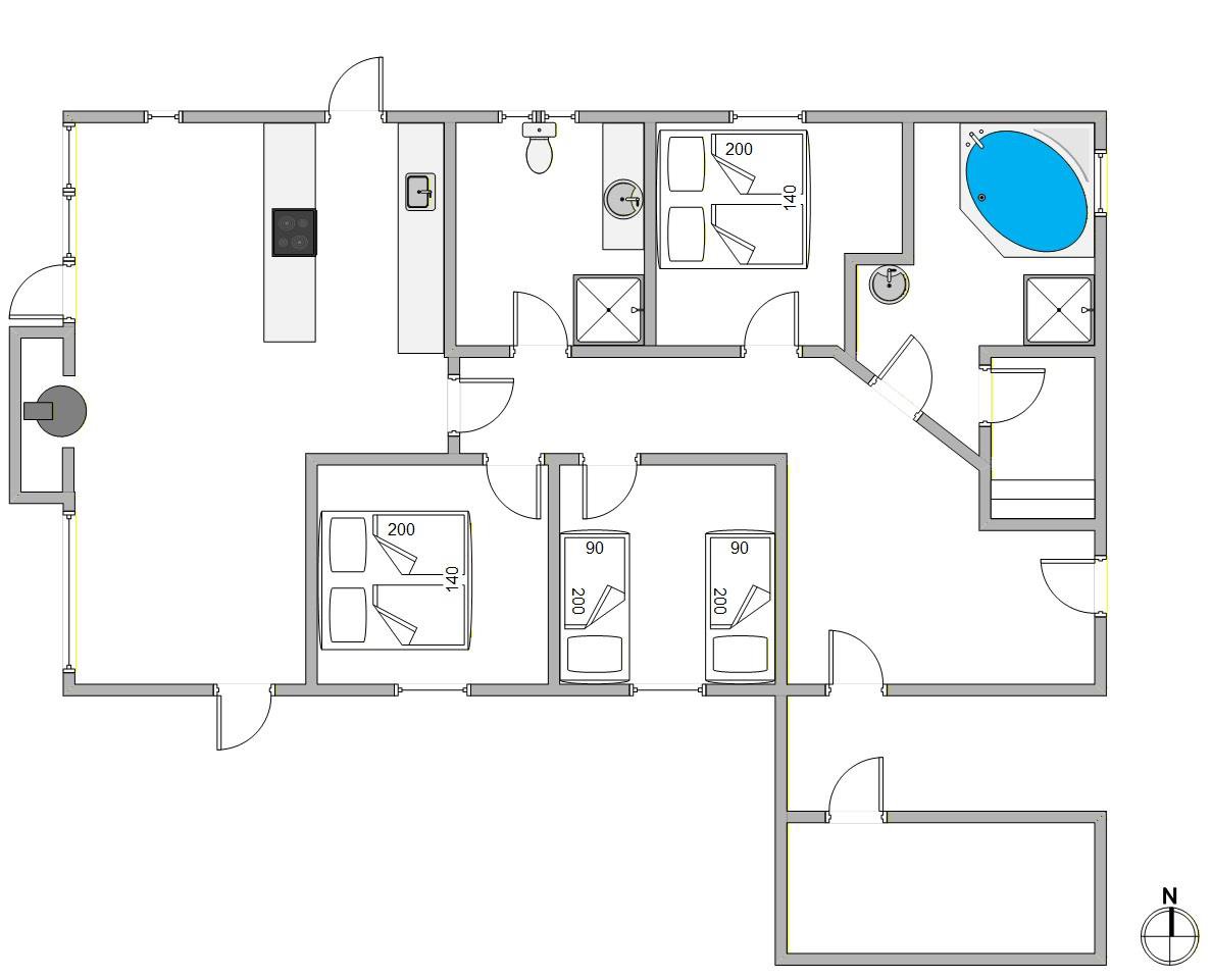Fremhævet  billede i fuldskærmstilstand. Billede af Julianevej 20, Bjerregaard, 6960 Hvide Sande