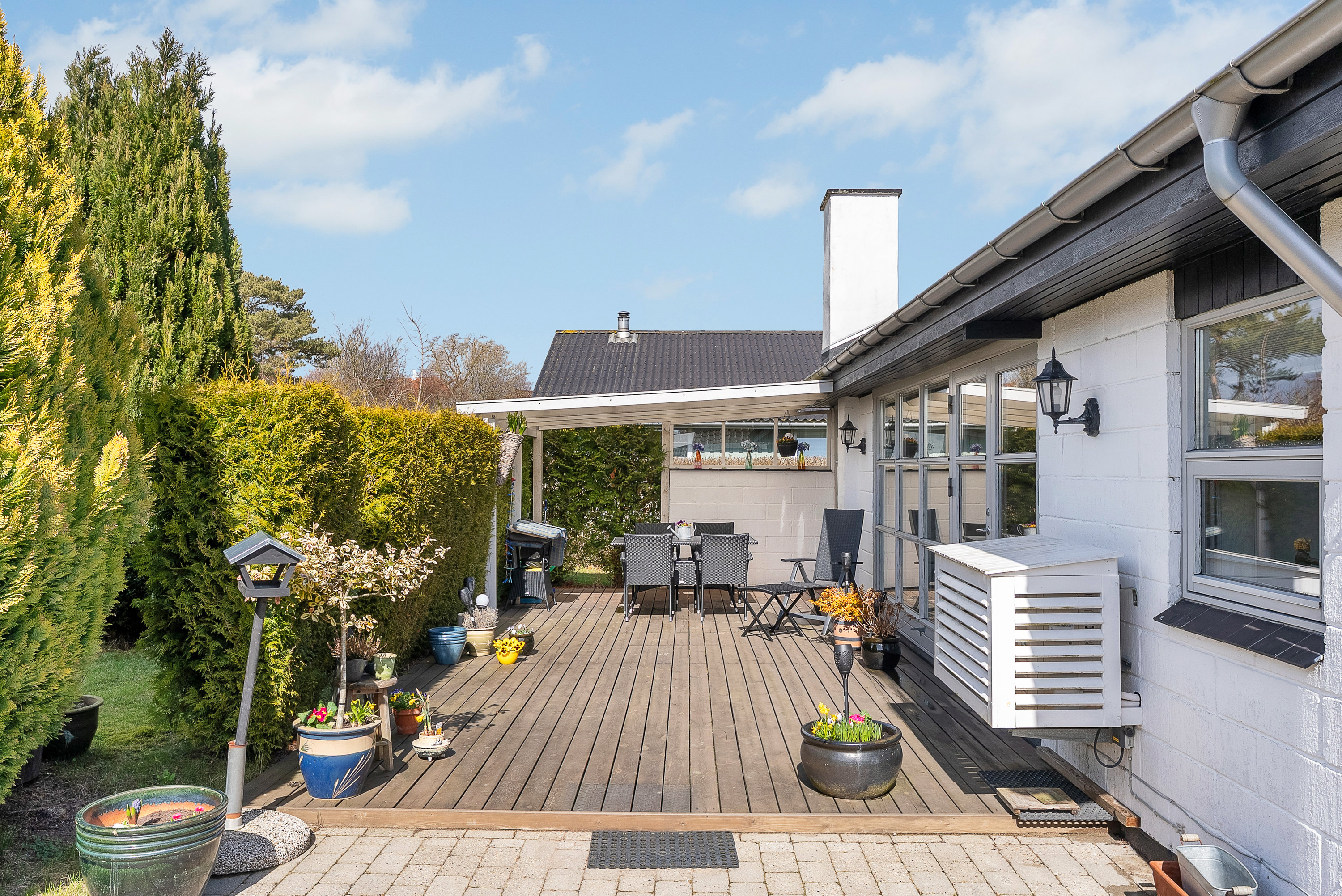 Fremhævet terrasse billede i fuldskærmstilstand. Billede af Svanevej 5, Dyreborg, 5600 Faaborg