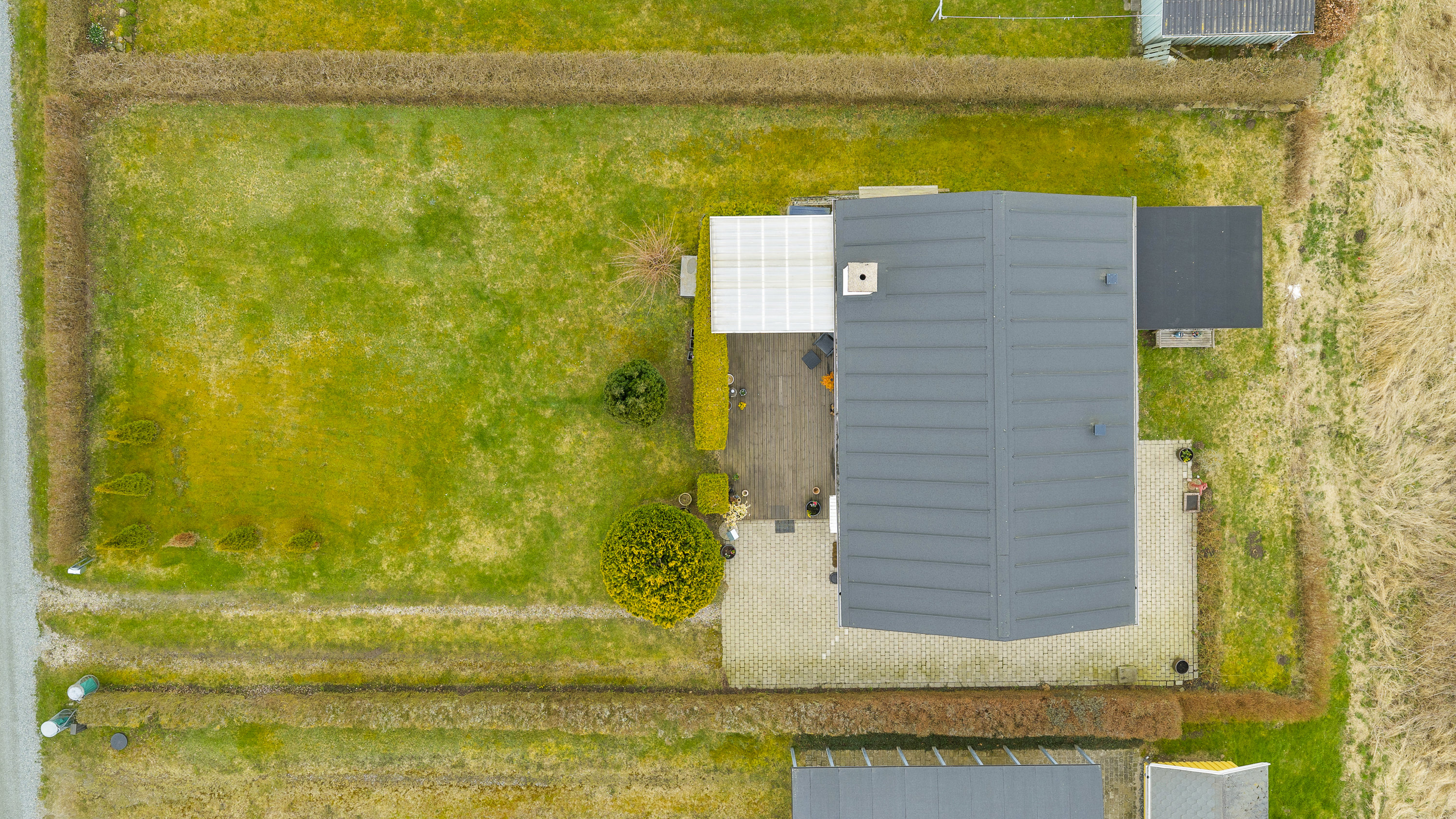 Fremhævet luftfoto billede i fuldskærmstilstand. Billede af Svanevej 5, Dyreborg, 5600 Faaborg