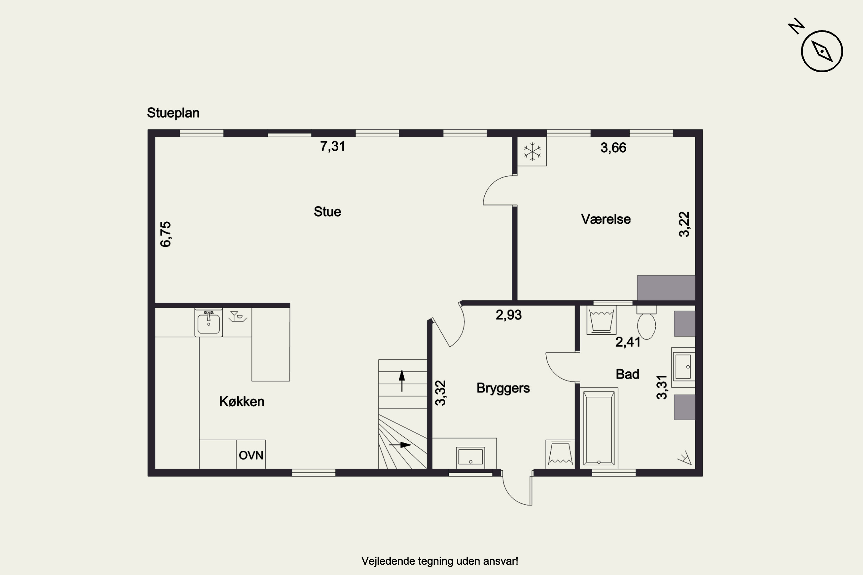 Plantegninger billede af Ramsevej 1, Bøjden, 5600 Faaborg