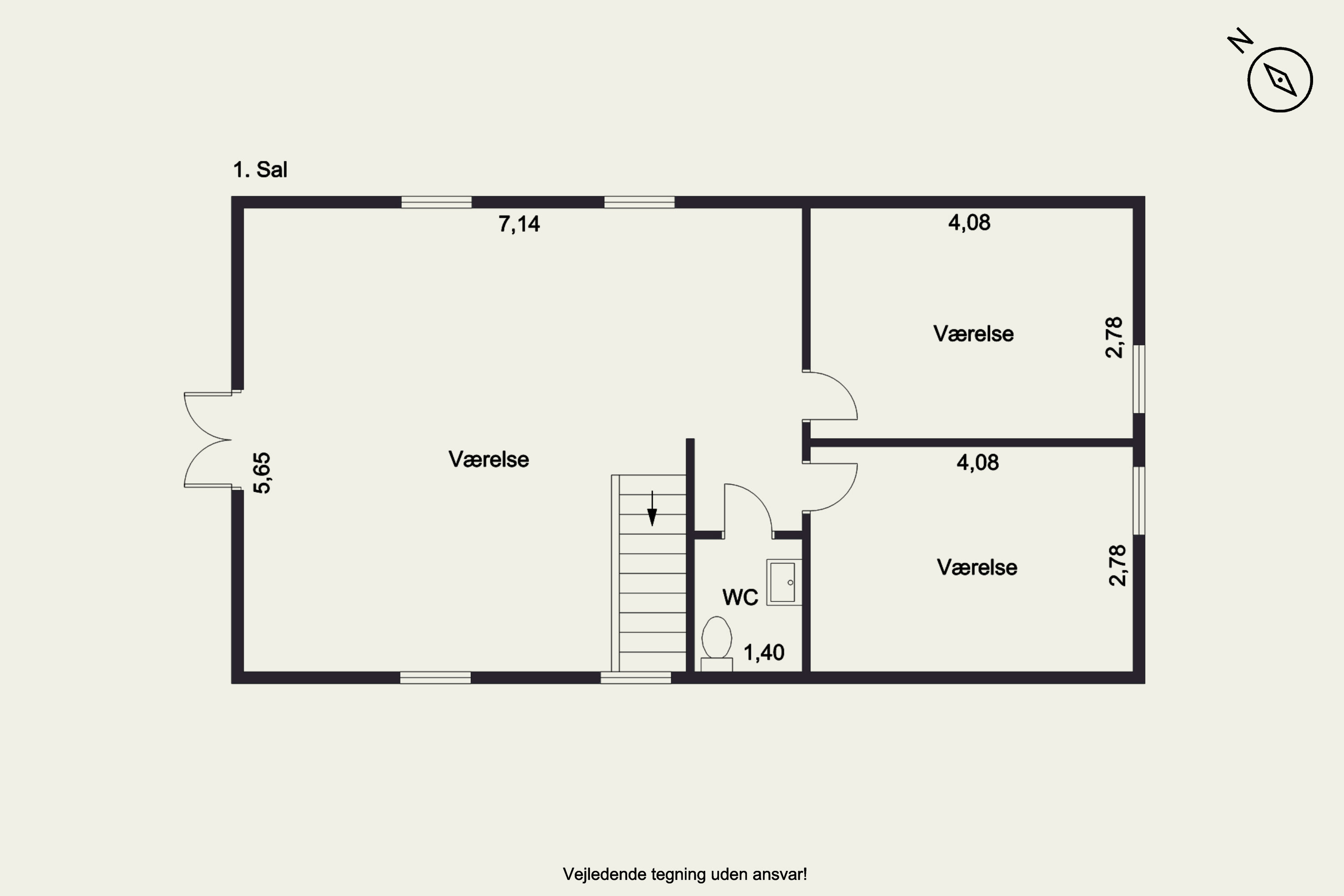 Plantegninger billede af Ramsevej 1, Bøjden, 5600 Faaborg
