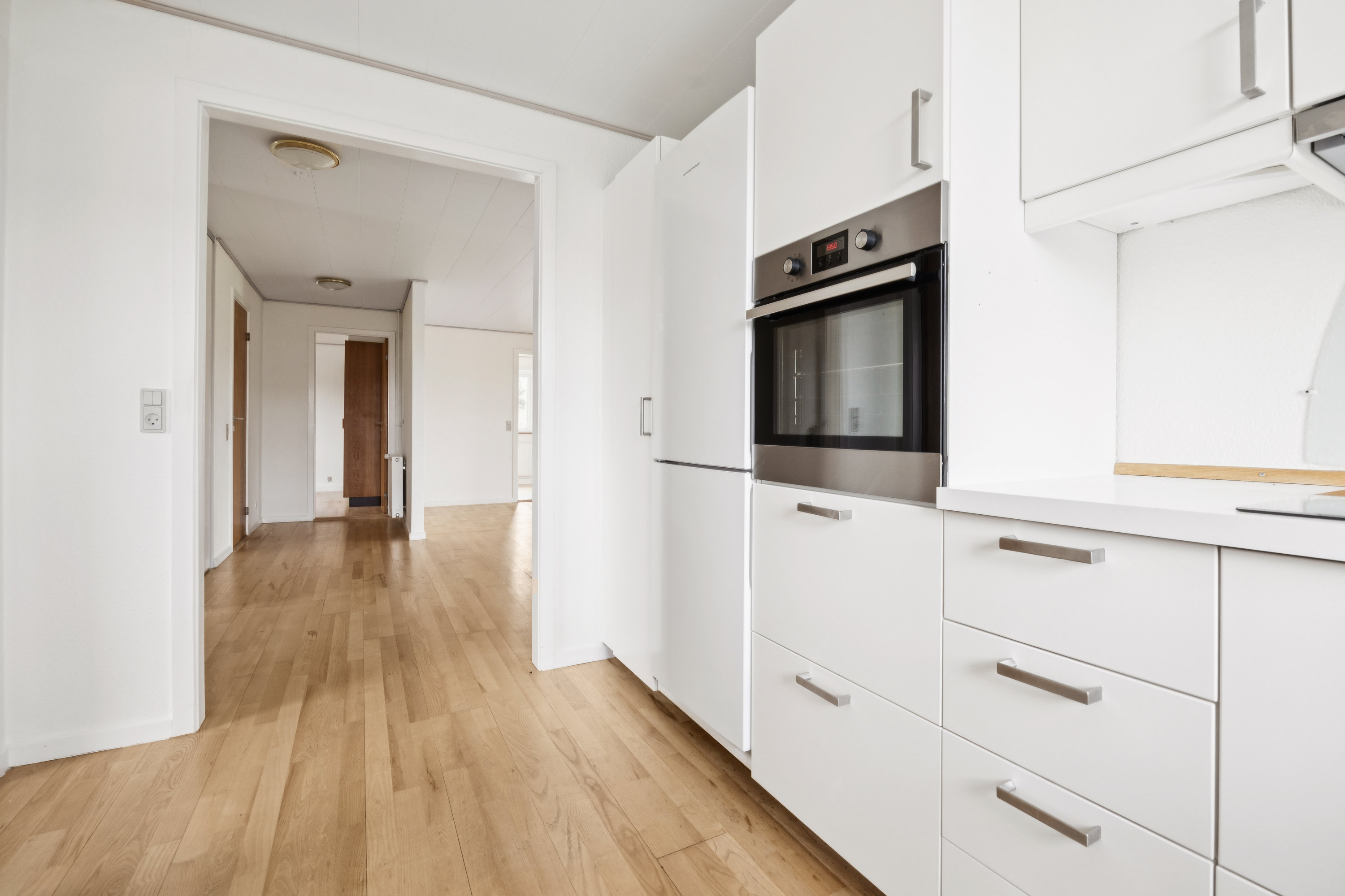 Fremhævet køkken billede i fuldskærmstilstand. Billede af Blommevej 29, 9310 Vodskov