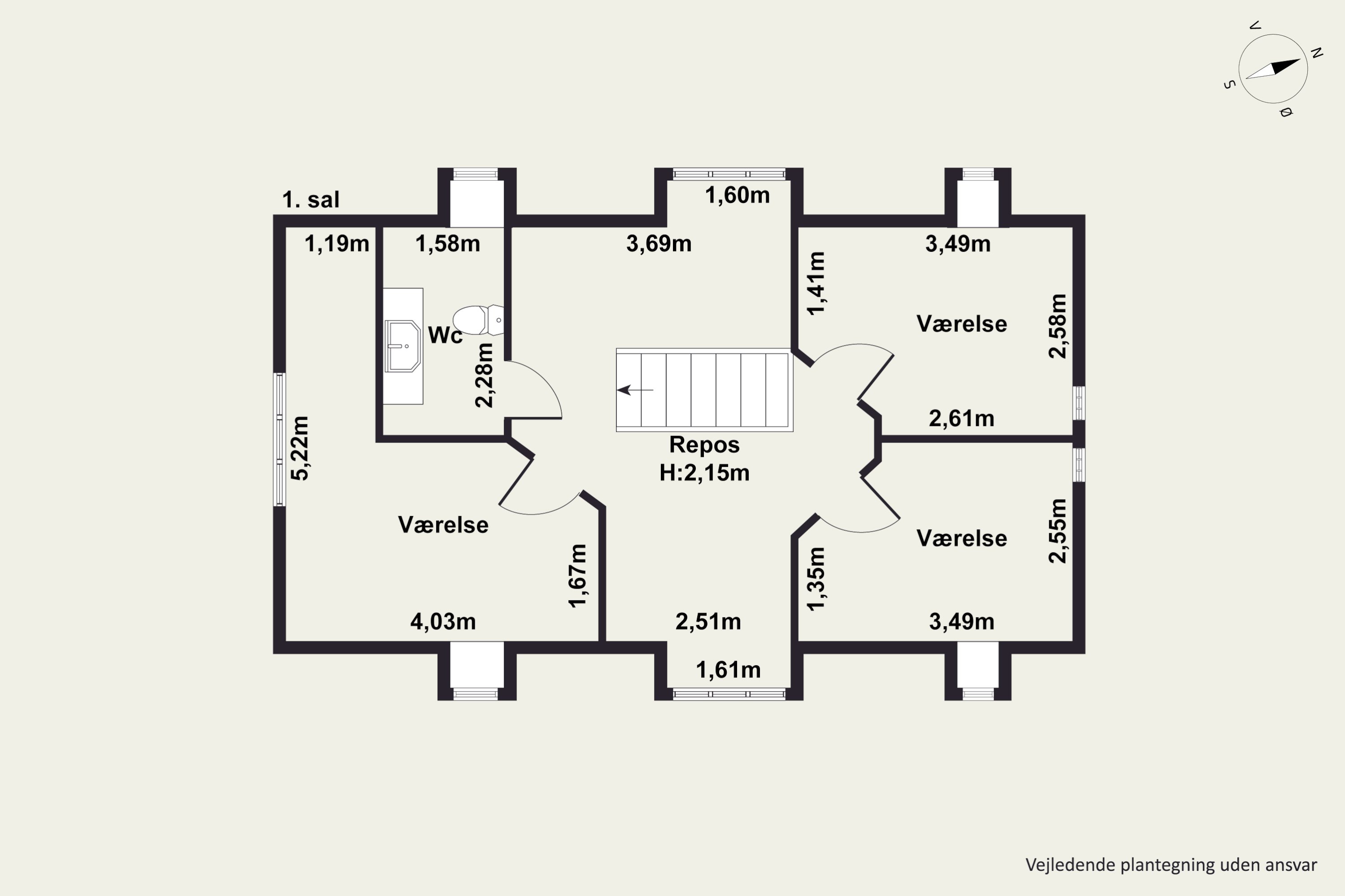 Plantegninger billede af Rolighedsvej 5, Vroue, 7800 Skive