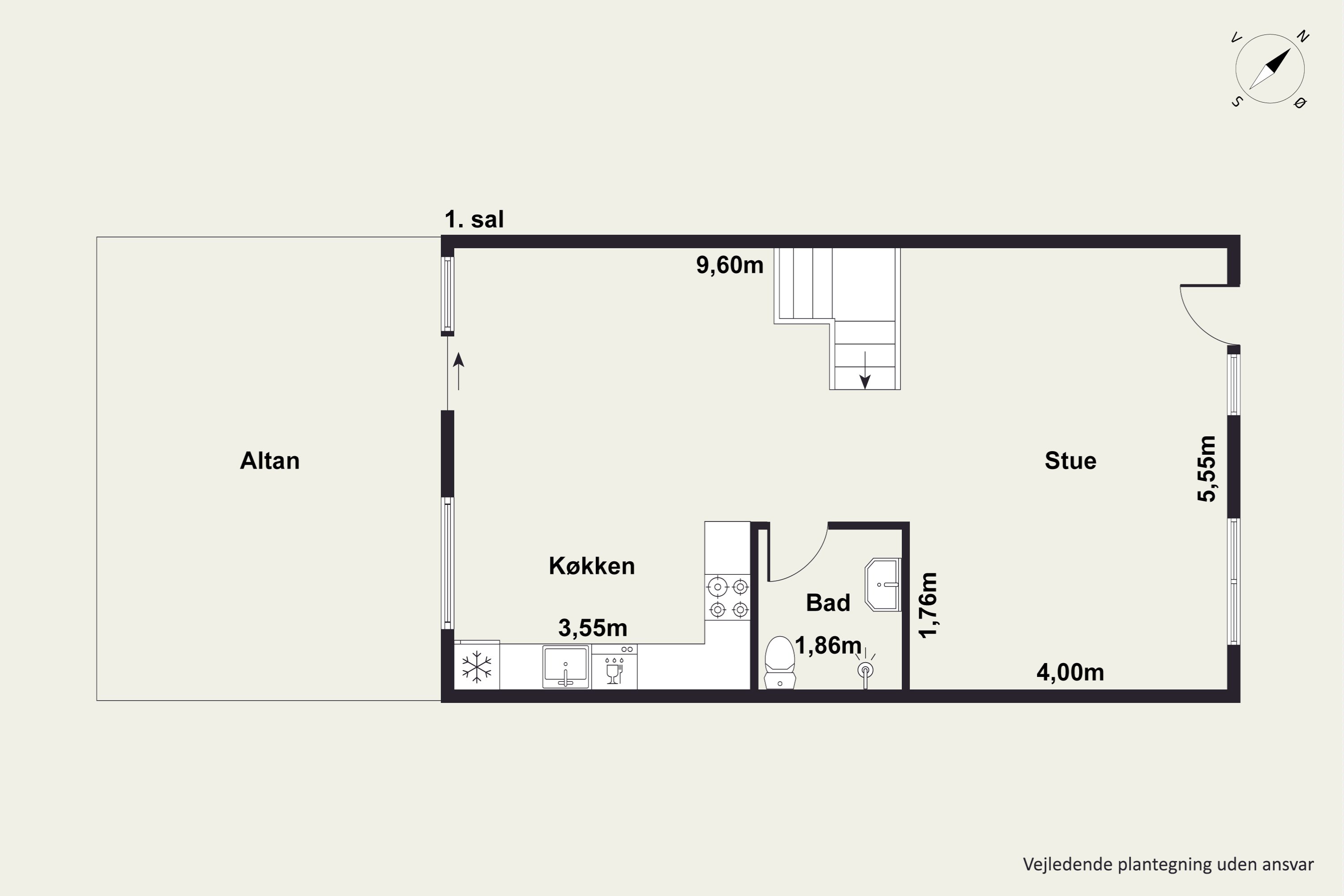 Plantegninger billede af Baunehøjparken 22C, 8410 Rønde