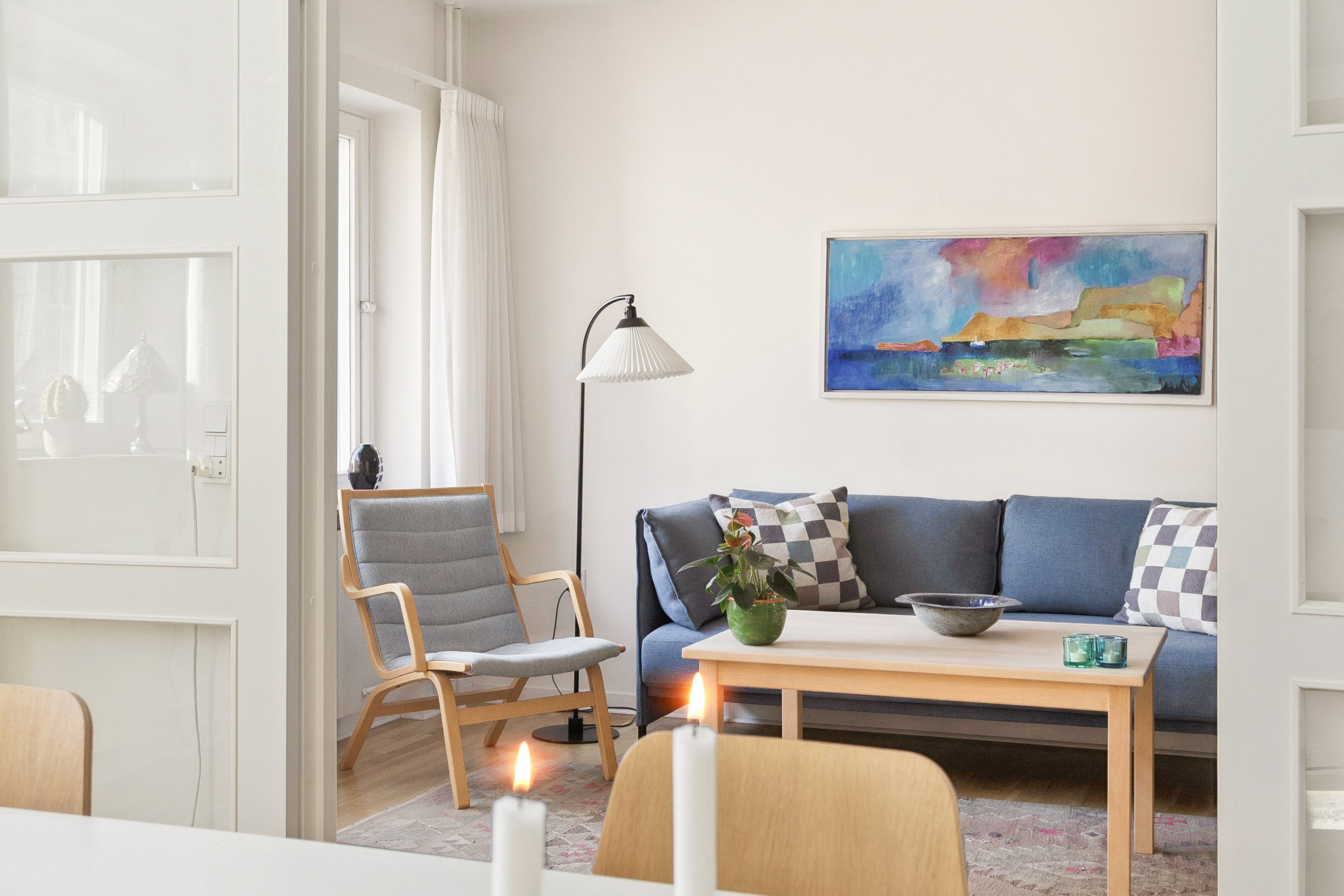 Fremhævet stue billede i fuldskærmstilstand. Billede af Grundtvigsvej 3C, 2. th., 1864 Frederiksberg C