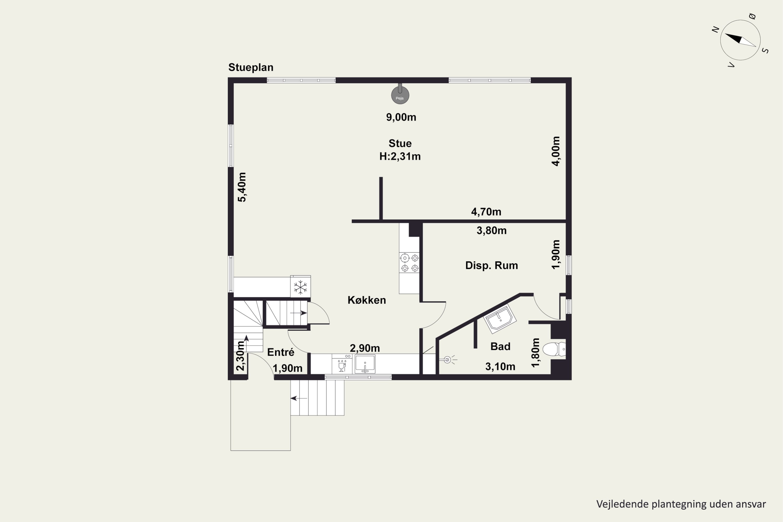 Plantegninger billede af Gartnerbakken 6, Hammershøj, 8830 Tjele