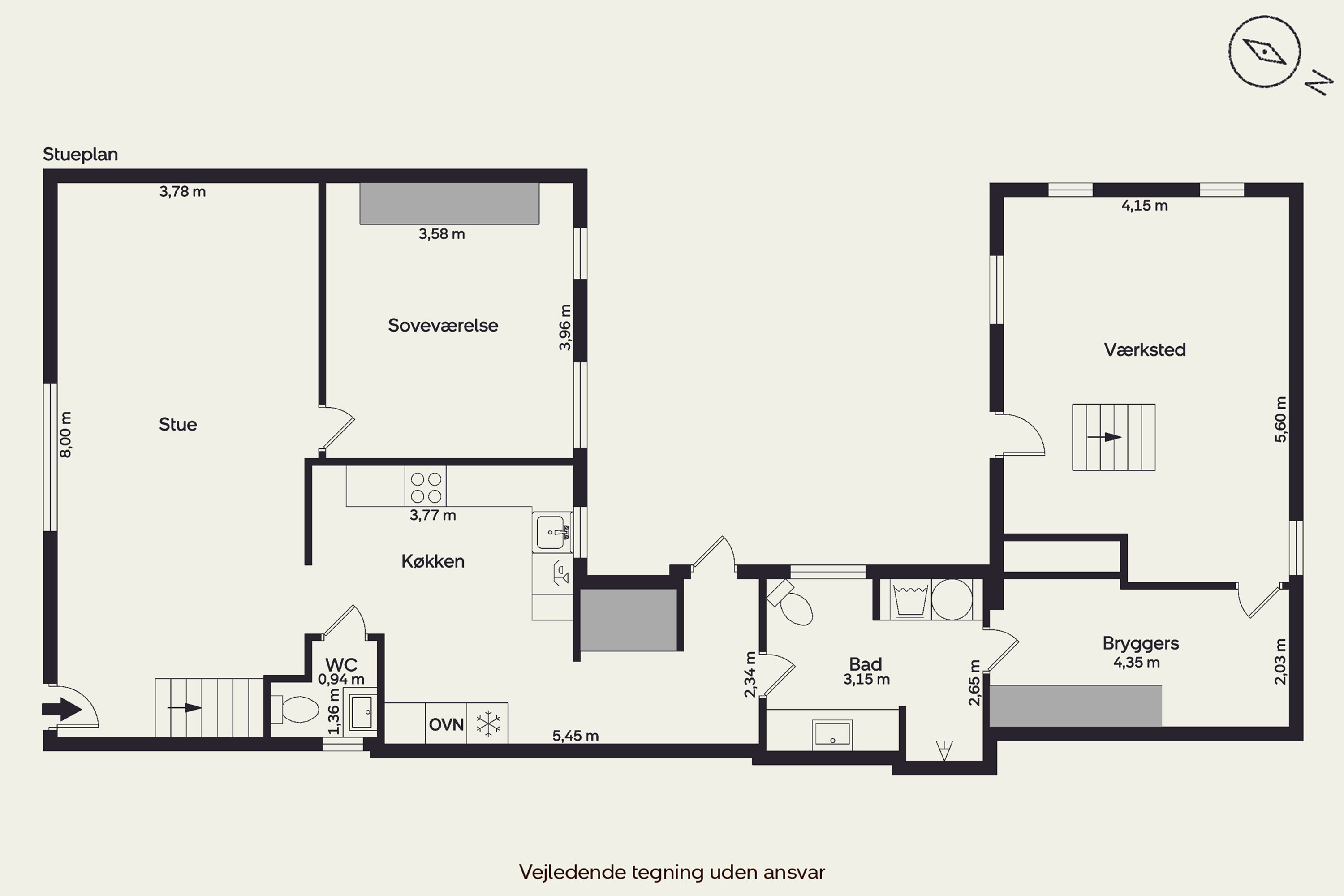 Plantegninger billede af Nørregade 26, Ejby, 5592 Ejby