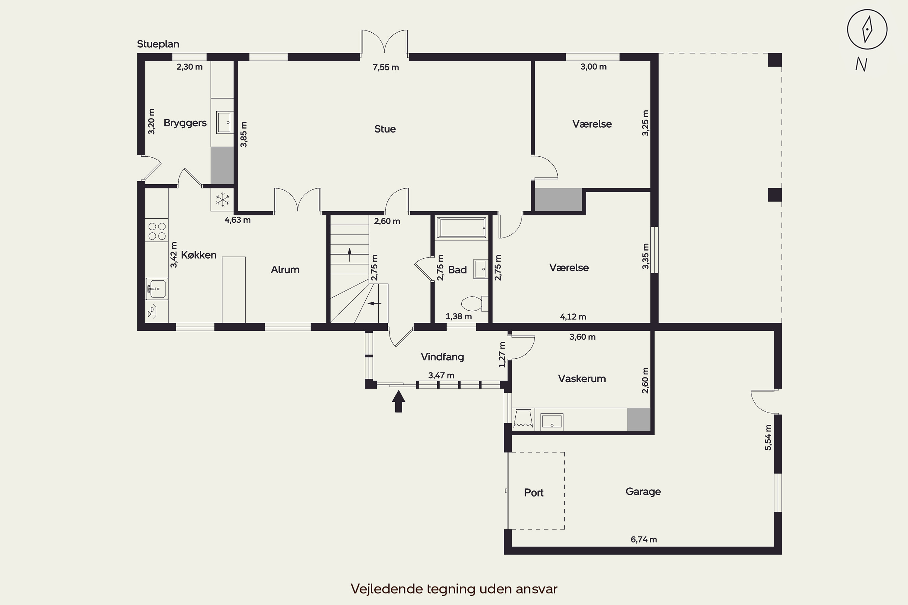 Plantegninger billede af Nyvej 91, 5690 Tommerup