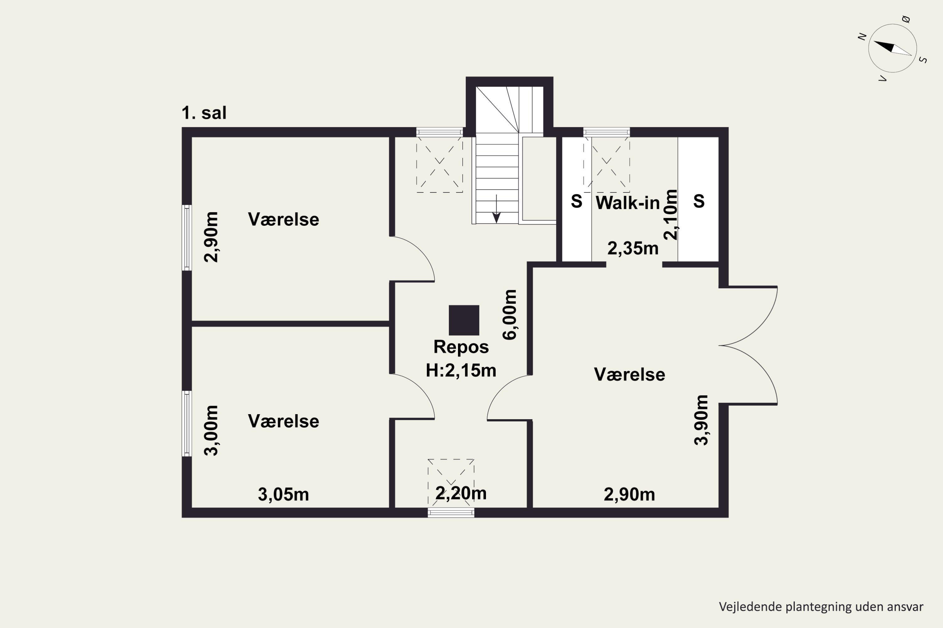 Plantegninger billede af Aagade 13B, Vegger, 9240 Nibe