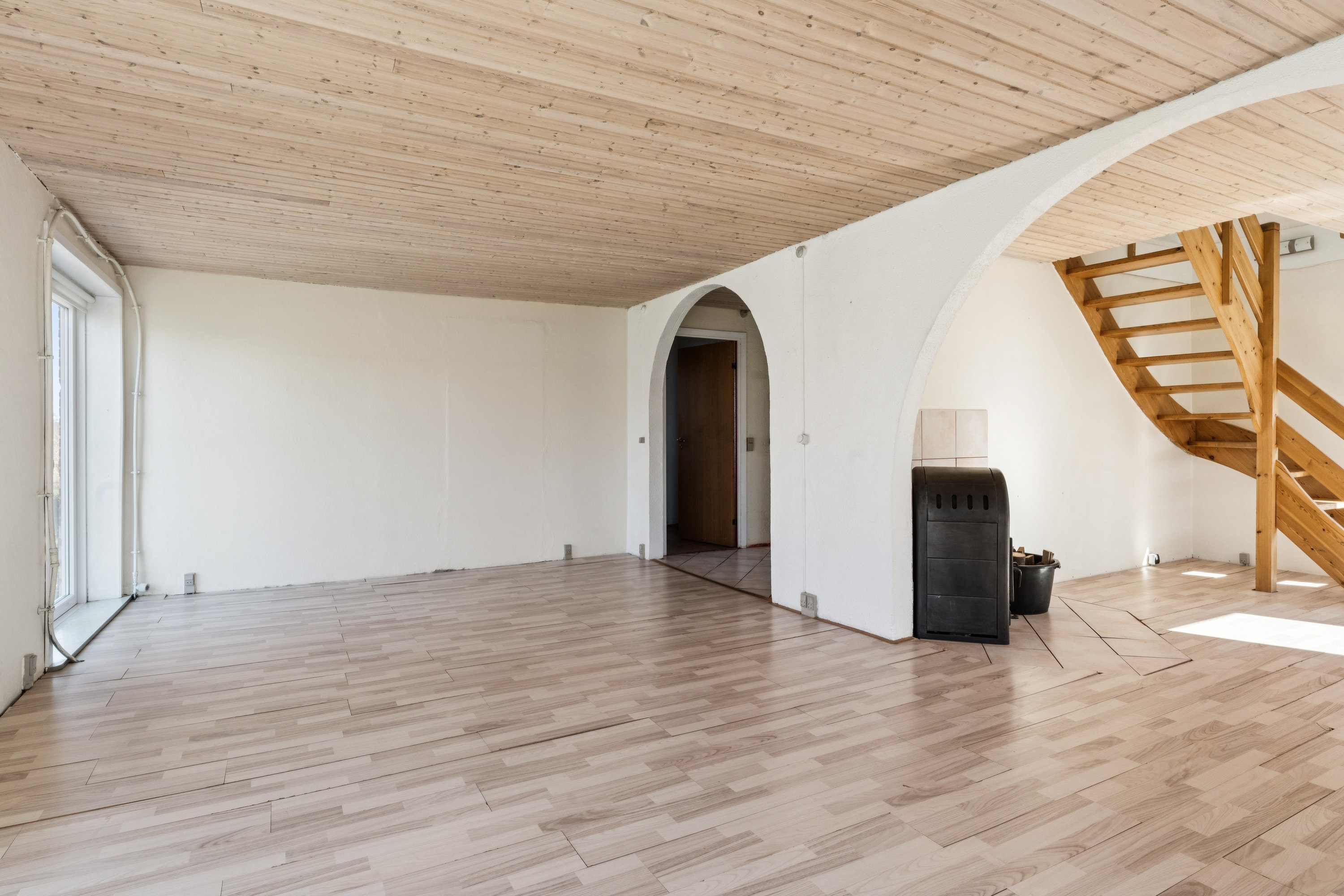 Fremhævet stue billede i fuldskærmstilstand. Billede af Aagade 13B, Vegger, 9240 Nibe