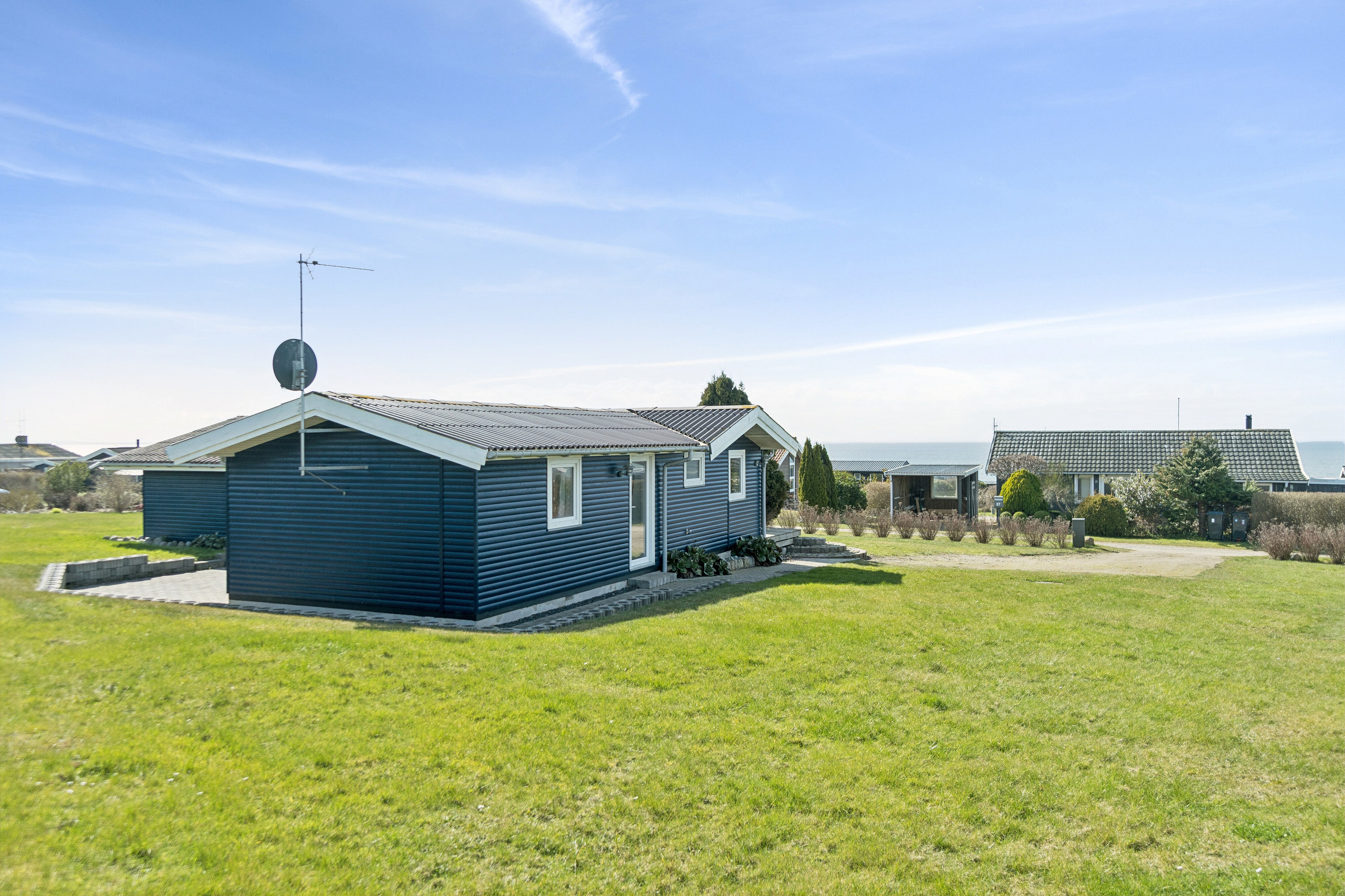 Fremhævet set fra haven billede i fuldskærmstilstand. Billede af Huginsvej 20, Drøsselbjerg, 4200 Slagelse