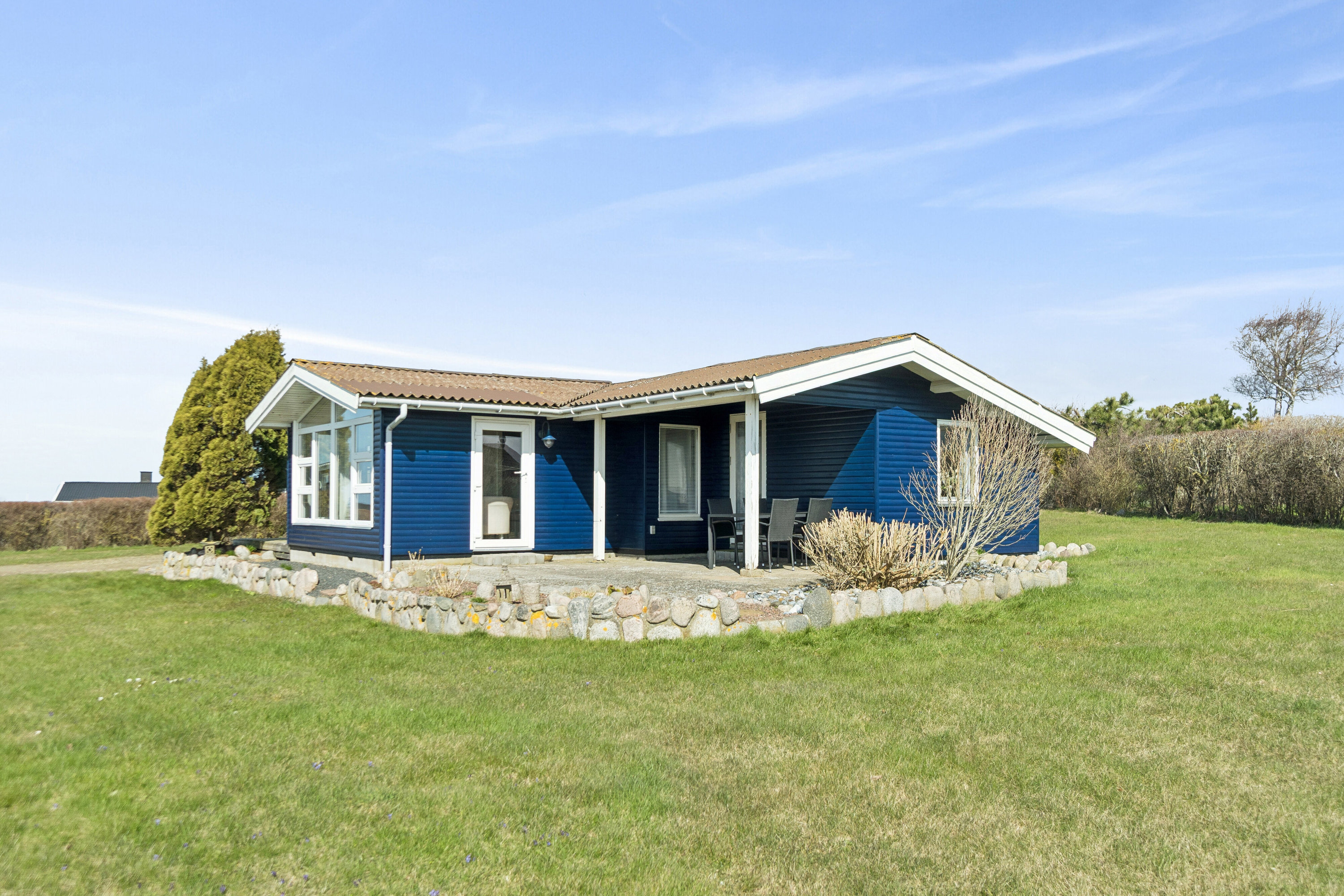 Fremhævet set fra haven billede i fuldskærmstilstand. Billede af Huginsvej 20, Drøsselbjerg, 4200 Slagelse