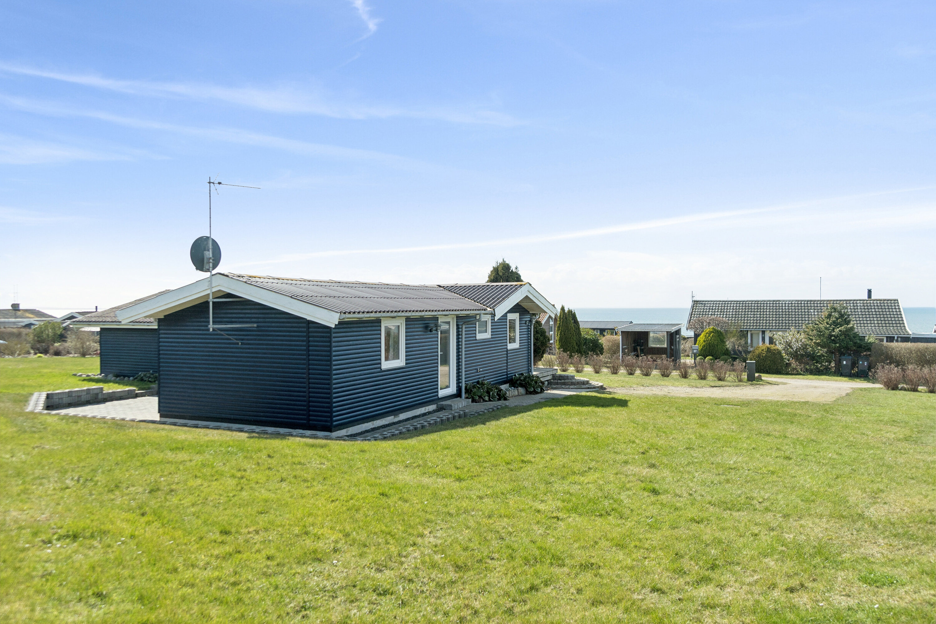 Fremhævet set fra haven billede i fuldskærmstilstand. Billede af Huginsvej 20, Drøsselbjerg, 4200 Slagelse