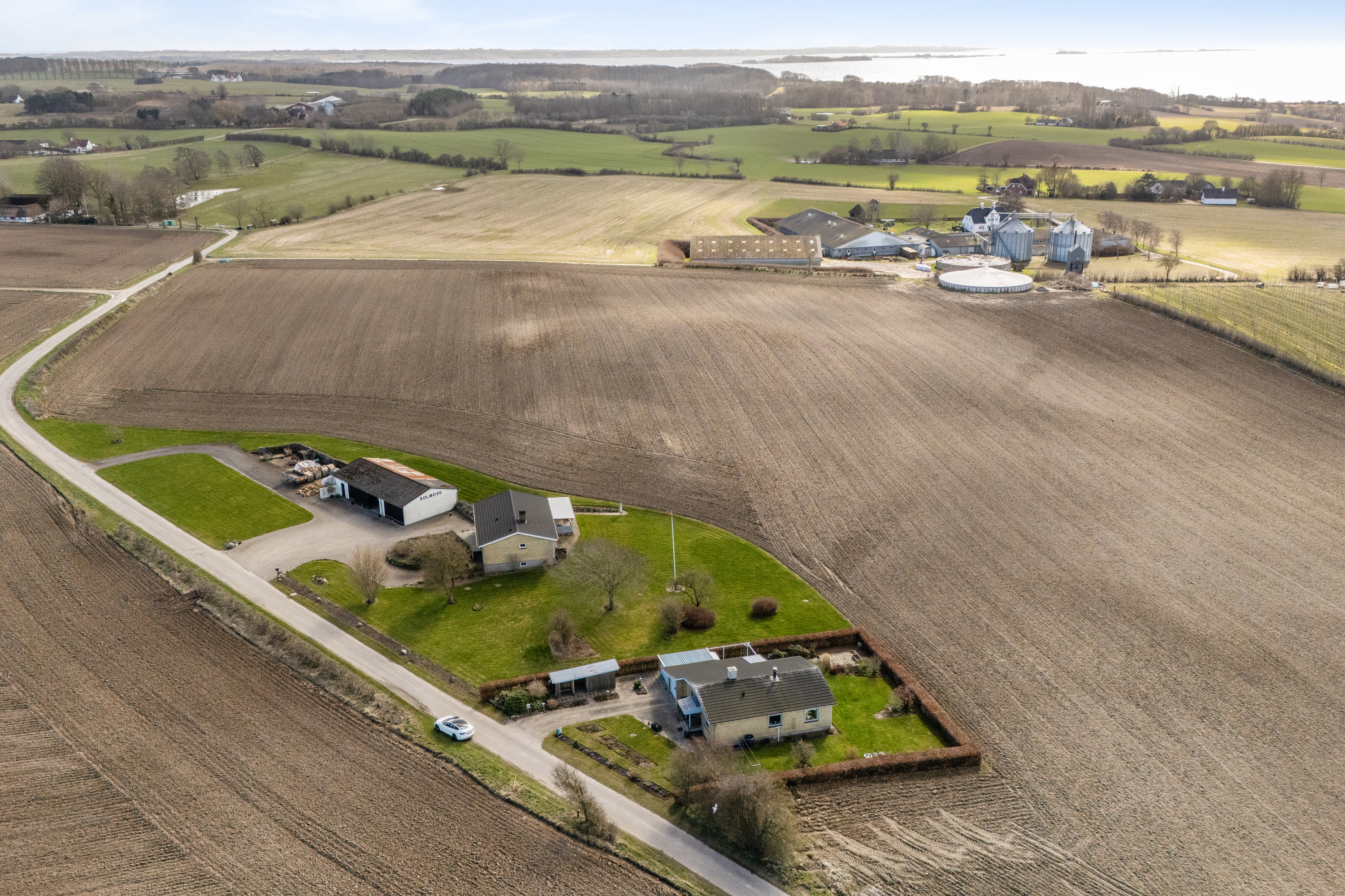 Fremhævet luftfoto billede i fuldskærmstilstand. Billede af Grave Banke 8, Strandby Mk, 5683 Haarby