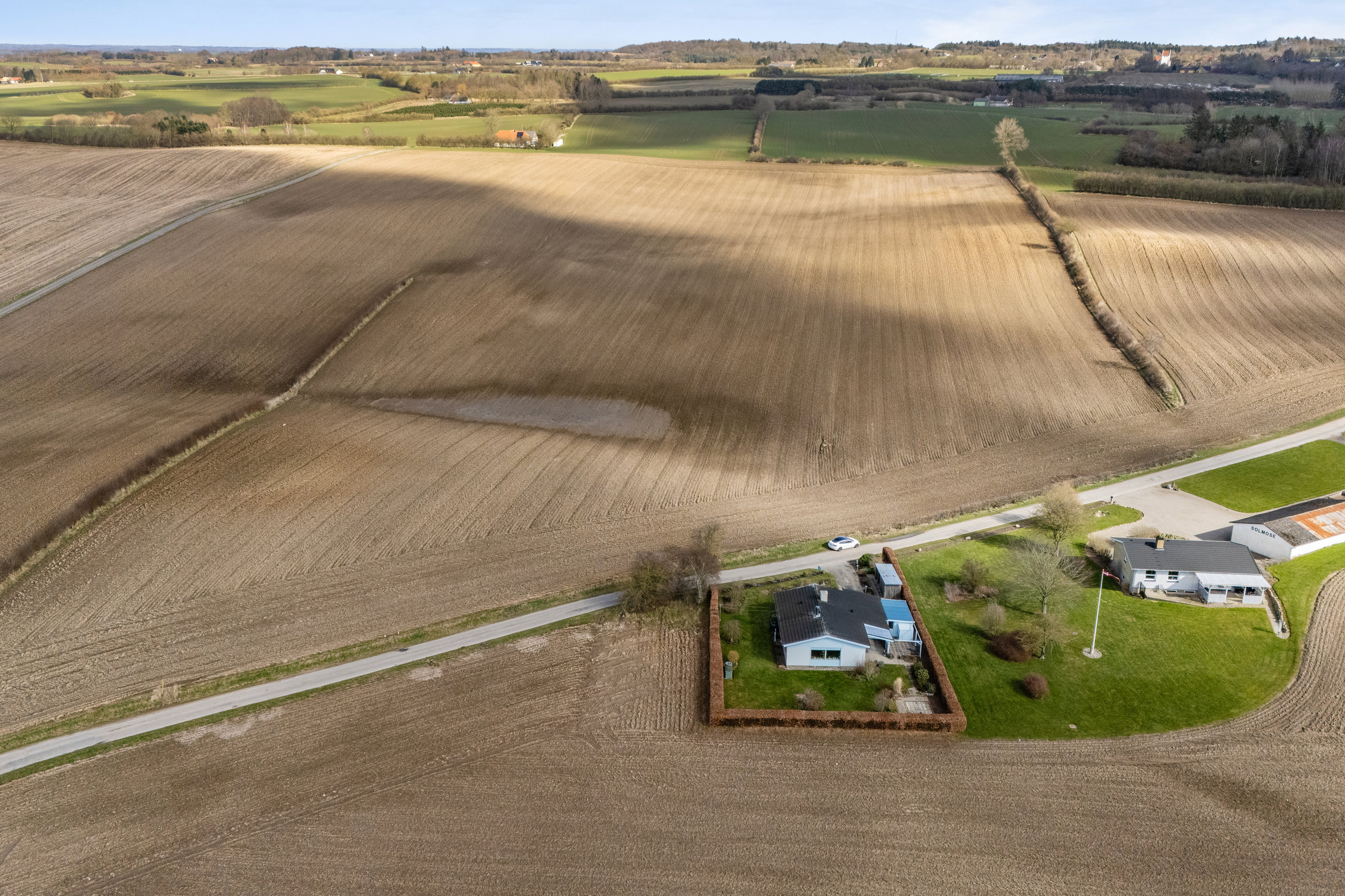 Fremhævet luftfoto billede i fuldskærmstilstand. Billede af Grave Banke 8, Strandby Mk, 5683 Haarby