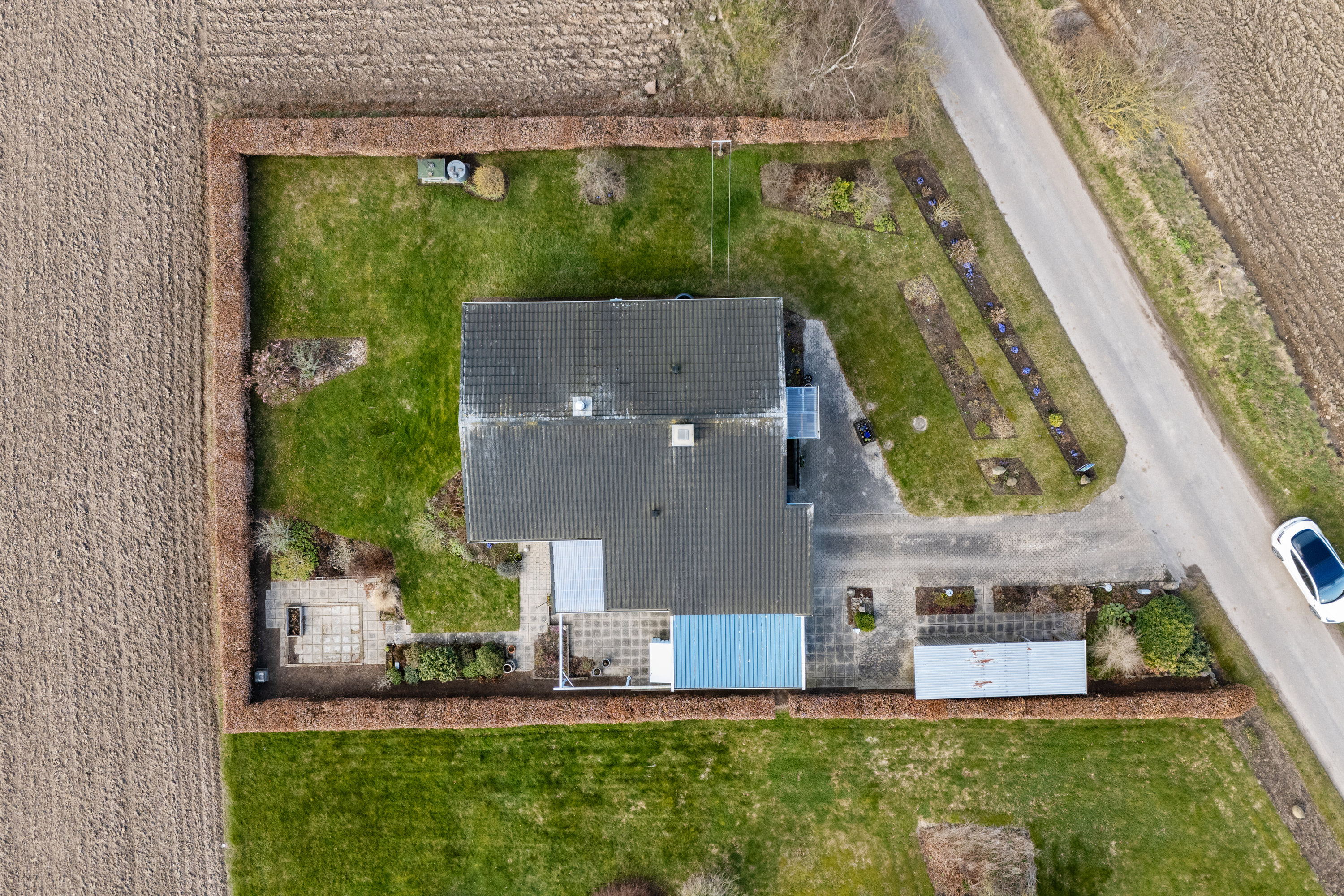 Fremhævet luftfoto billede i fuldskærmstilstand. Billede af Grave Banke 8, Strandby Mk, 5683 Haarby