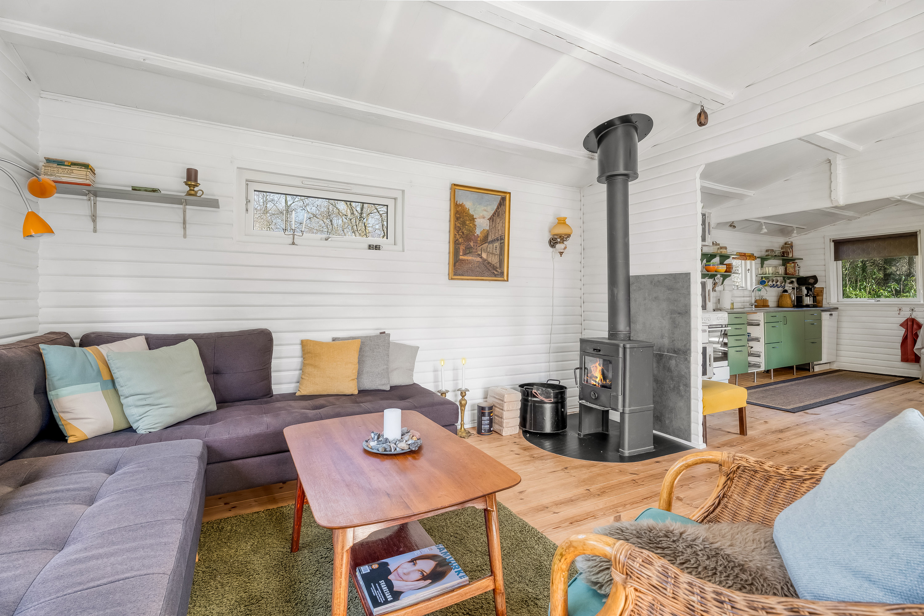 Fremhævet stue billede i fuldskærmstilstand. Billede af Hummingen Strandvej 32, Hummingen, 4983 Dannemare