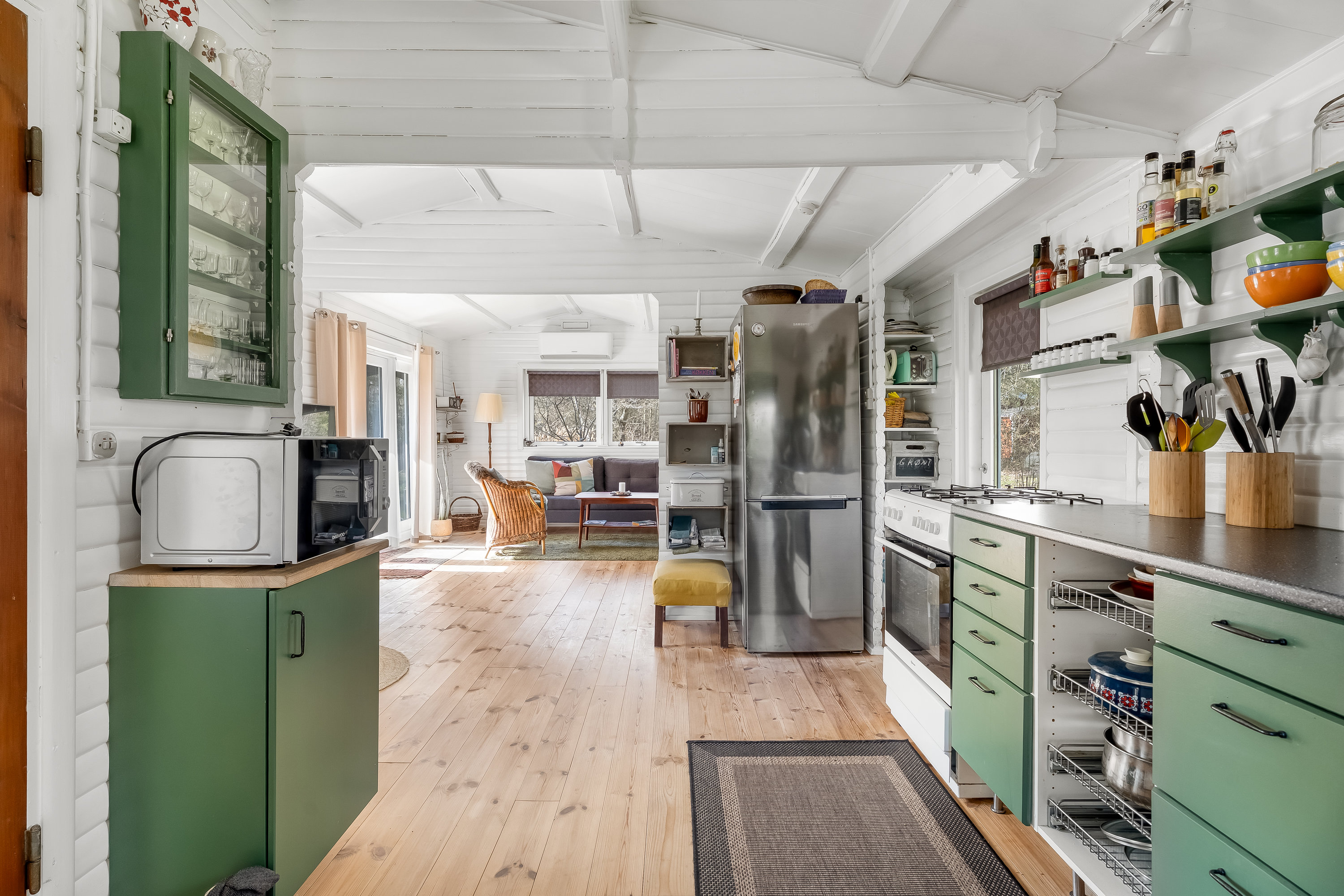 Fremhævet køkken billede i fuldskærmstilstand. Billede af Hummingen Strandvej 32, Hummingen, 4983 Dannemare