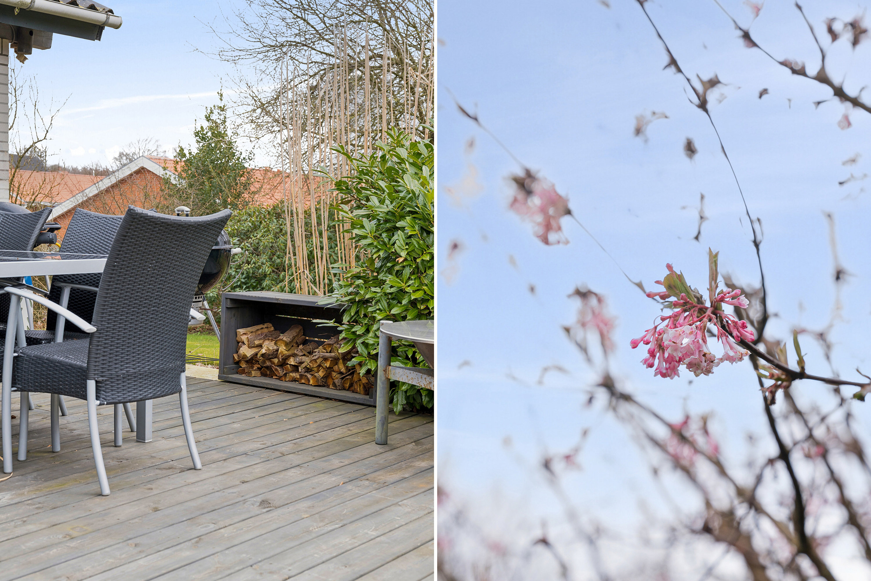 Fremhævet udendørs billede i fuldskærmstilstand. Billede af Højene 1, 7250 Hejnsvig