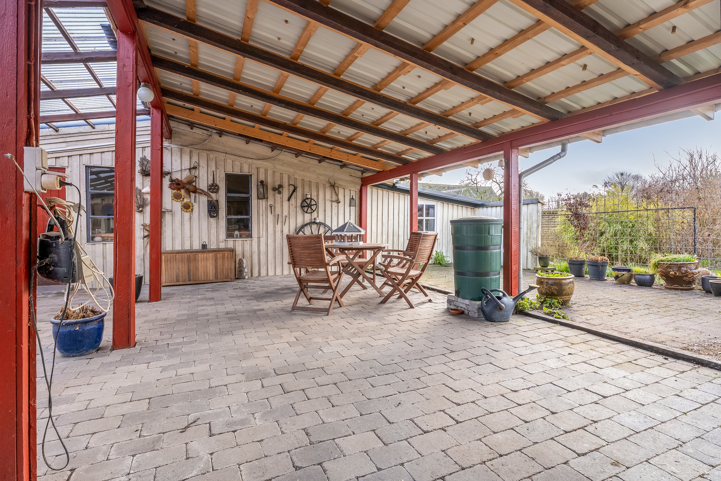 Fremhævet overdækket terrasse billede i fuldskærmstilstand. Billede af Blansvej 11, 4941 Bandholm