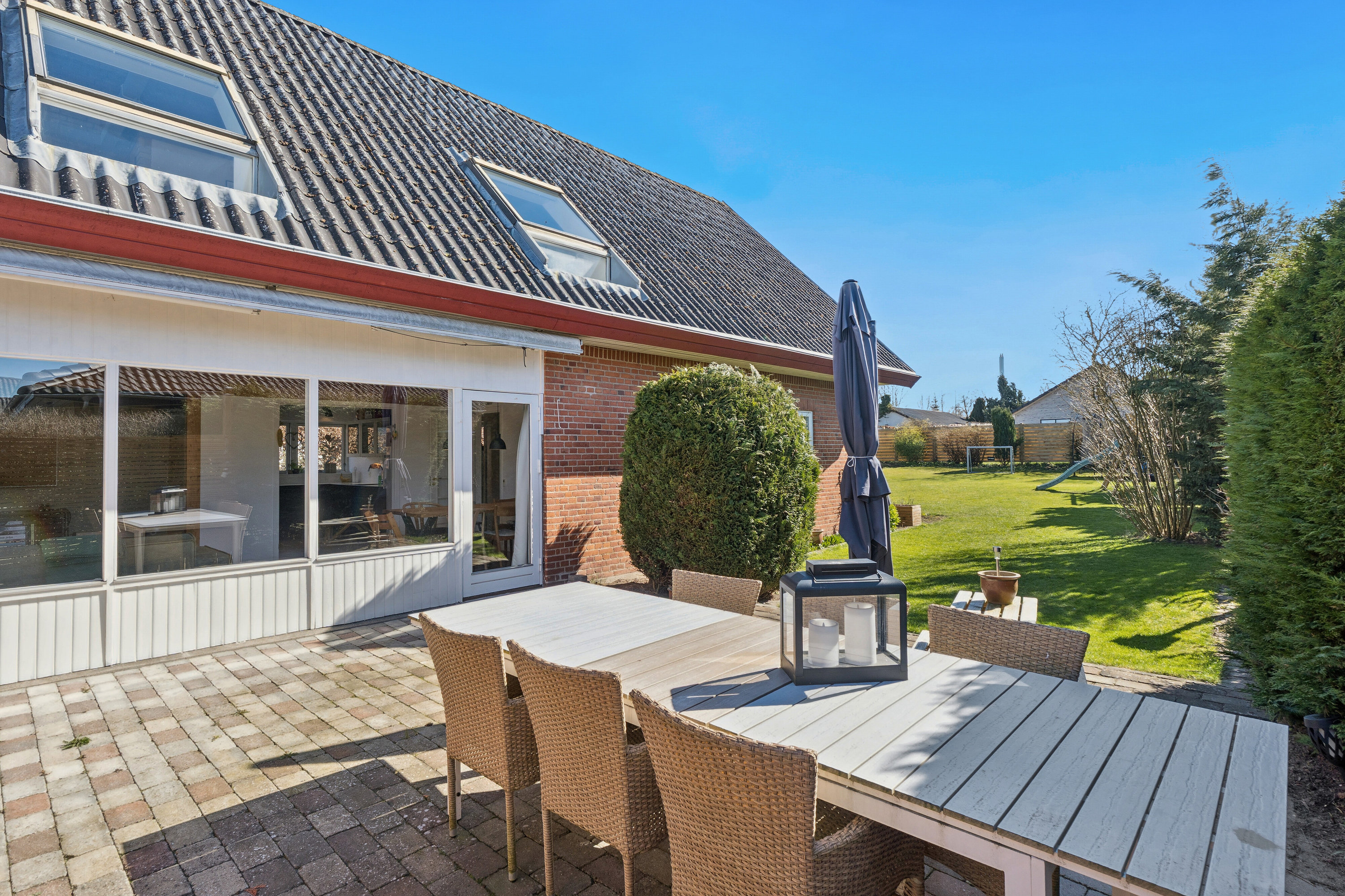 Fremhævet terrasse billede i fuldskærmstilstand. Billede af Hejrevej 62, 4000 Roskilde