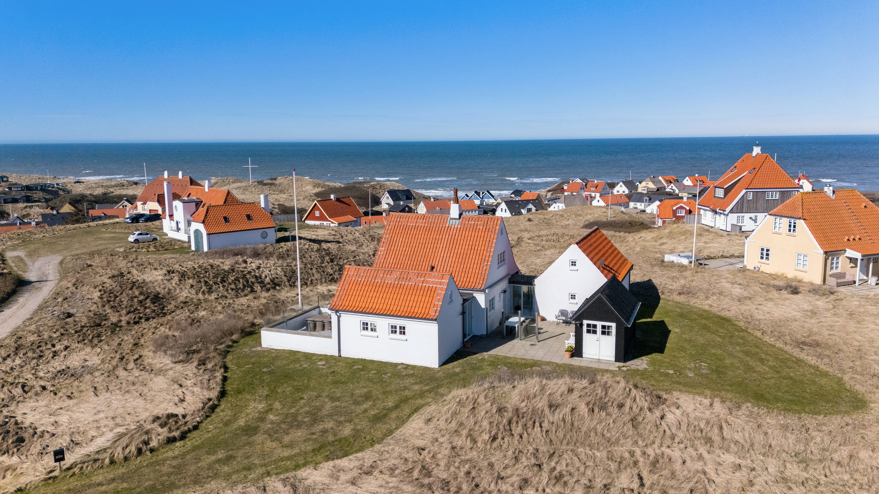 Fremhævet luftfoto billede i fuldskærmstilstand. Billede af Bæltet 4, Lønstrup, 9800 Hjørring