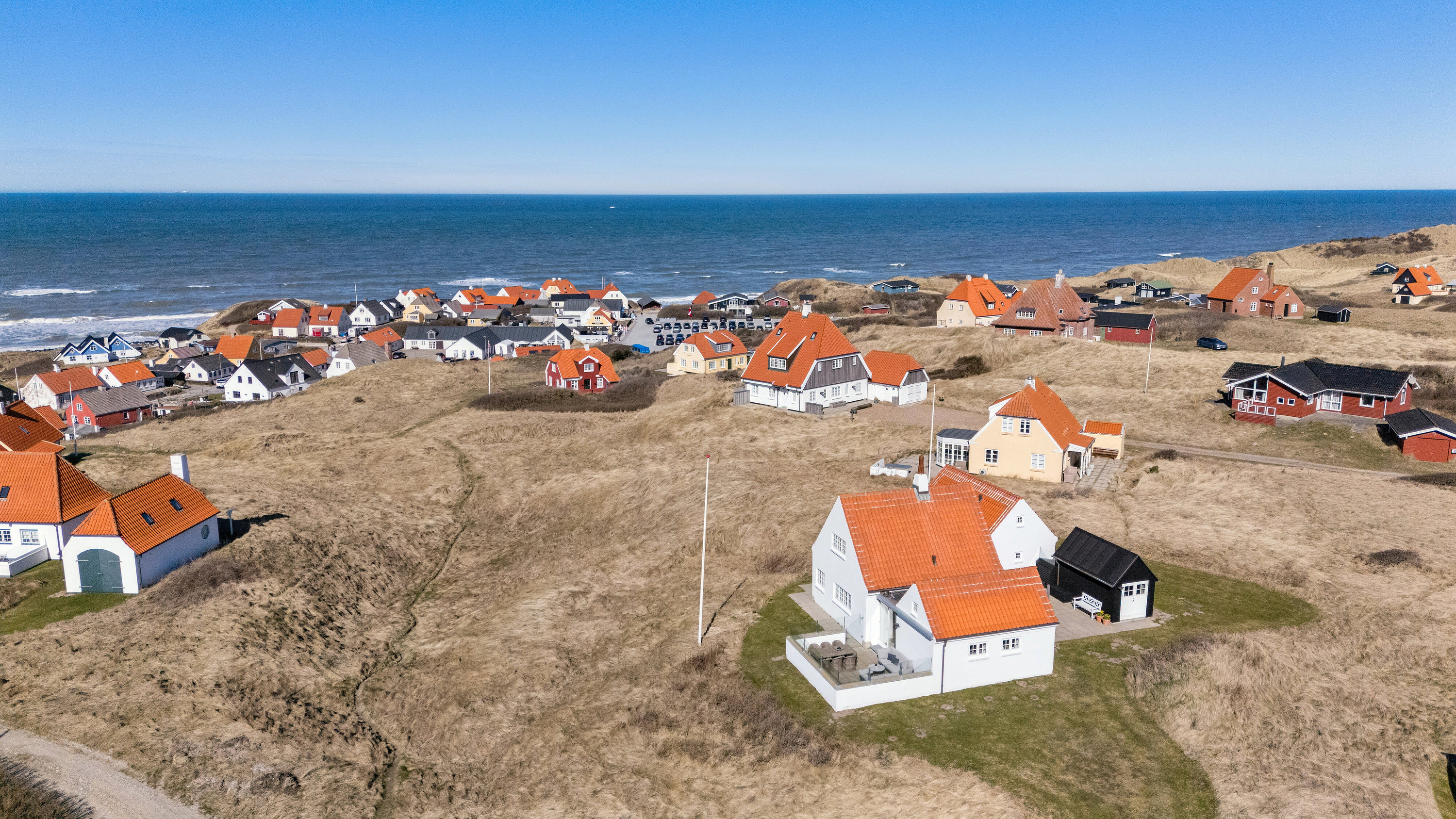 Fremhævet luftfoto billede i fuldskærmstilstand. Billede af Bæltet 4, Lønstrup, 9800 Hjørring