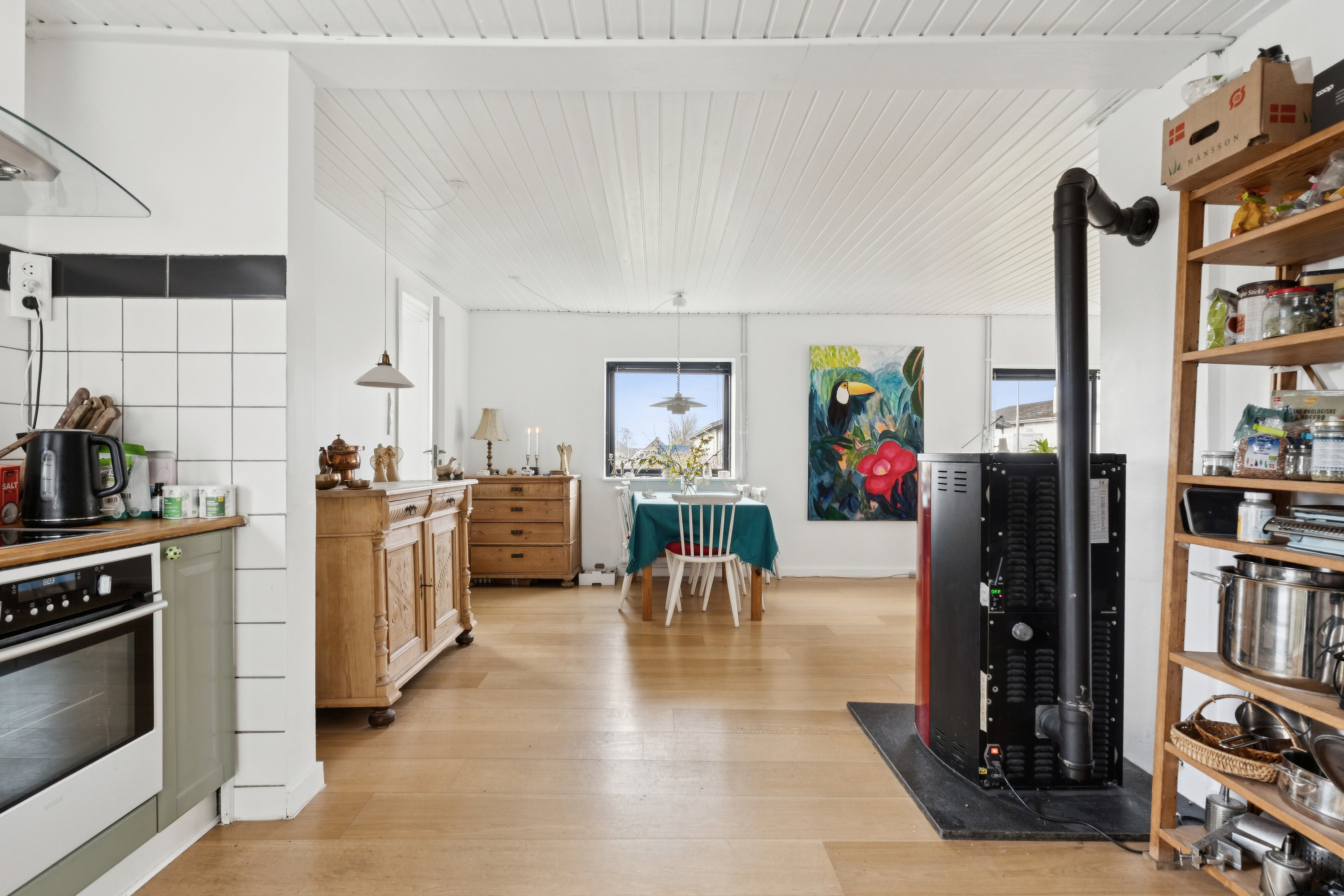 Fremhævet spisestue billede i fuldskærmstilstand. Billede af Nyvej 22, Ulbølle, 5762 Vester Skerninge