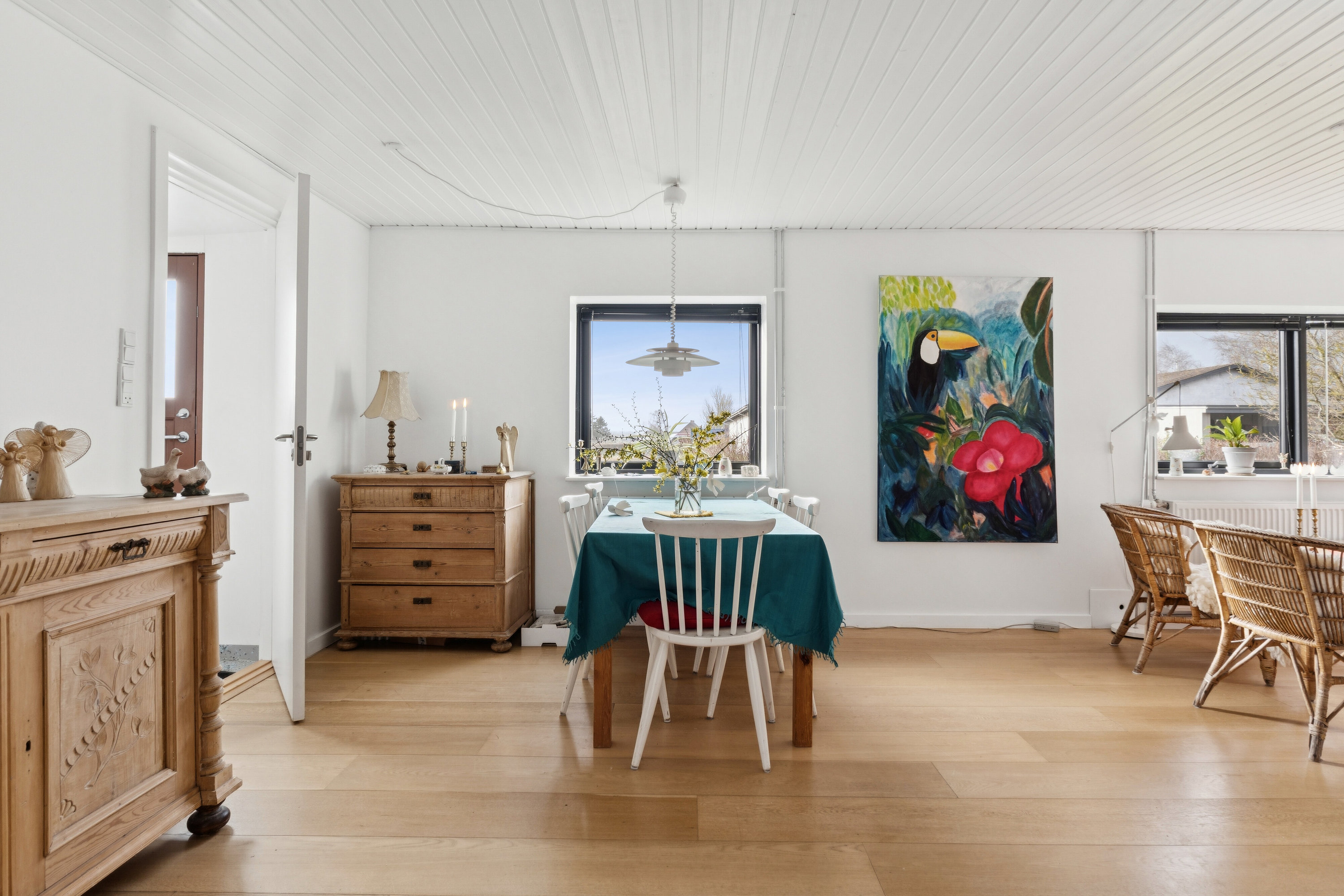 Fremhævet spisestue billede i fuldskærmstilstand. Billede af Nyvej 22, Ulbølle, 5762 Vester Skerninge