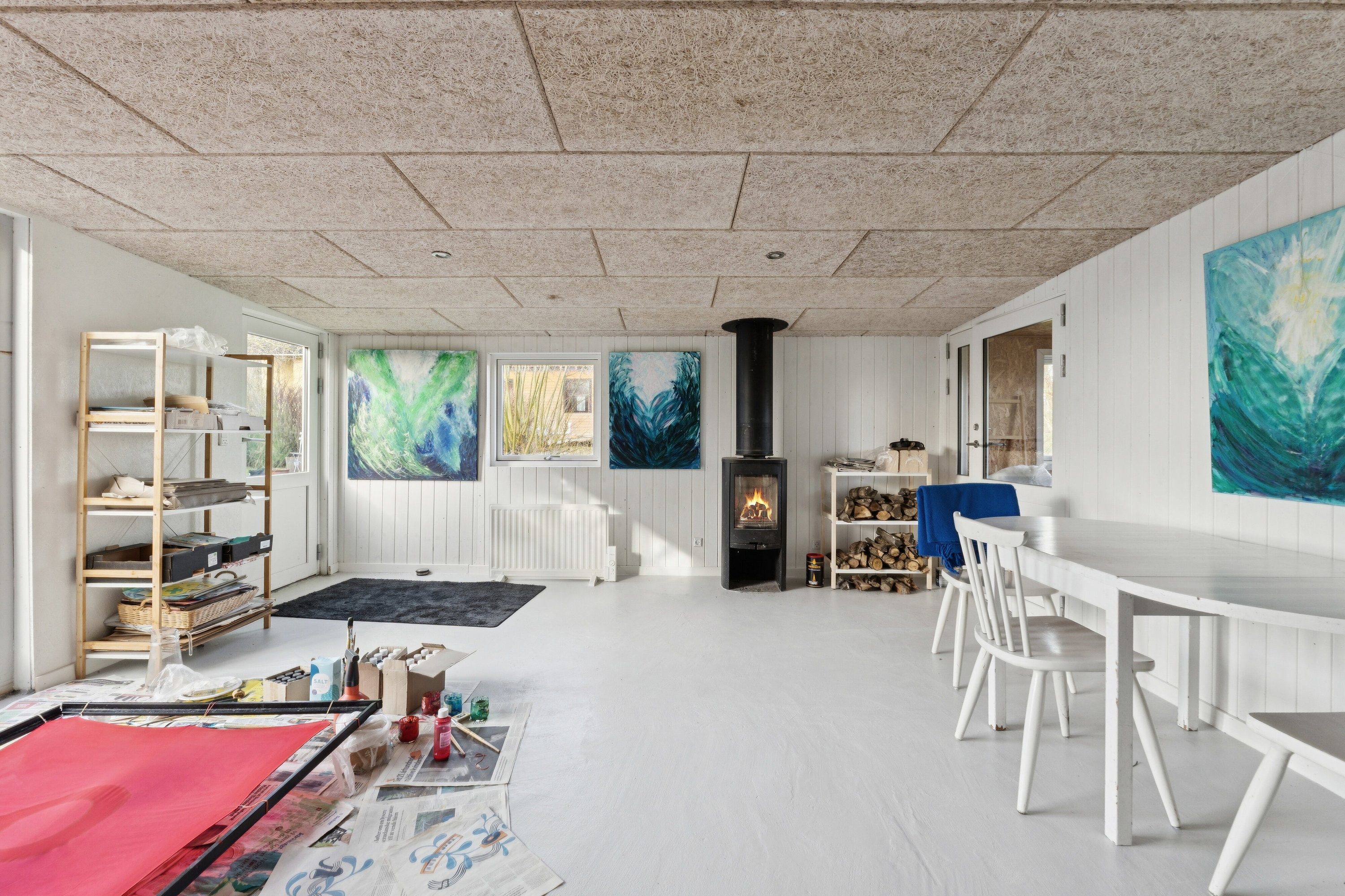 Fremhævet stue billede i fuldskærmstilstand. Billede af Nyvej 22, Ulbølle, 5762 Vester Skerninge