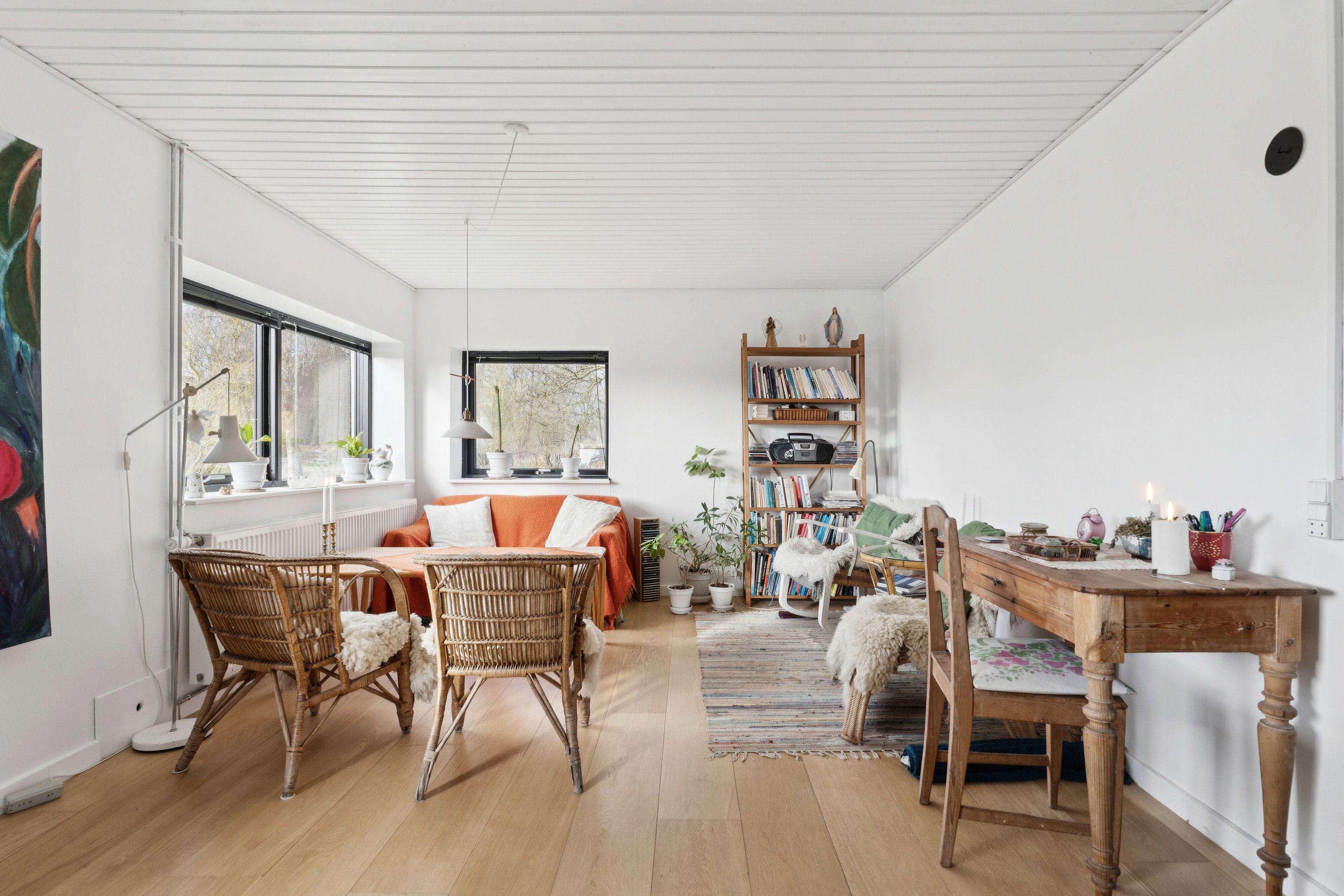 Fremhævet stue billede i fuldskærmstilstand. Billede af Nyvej 22, Ulbølle, 5762 Vester Skerninge