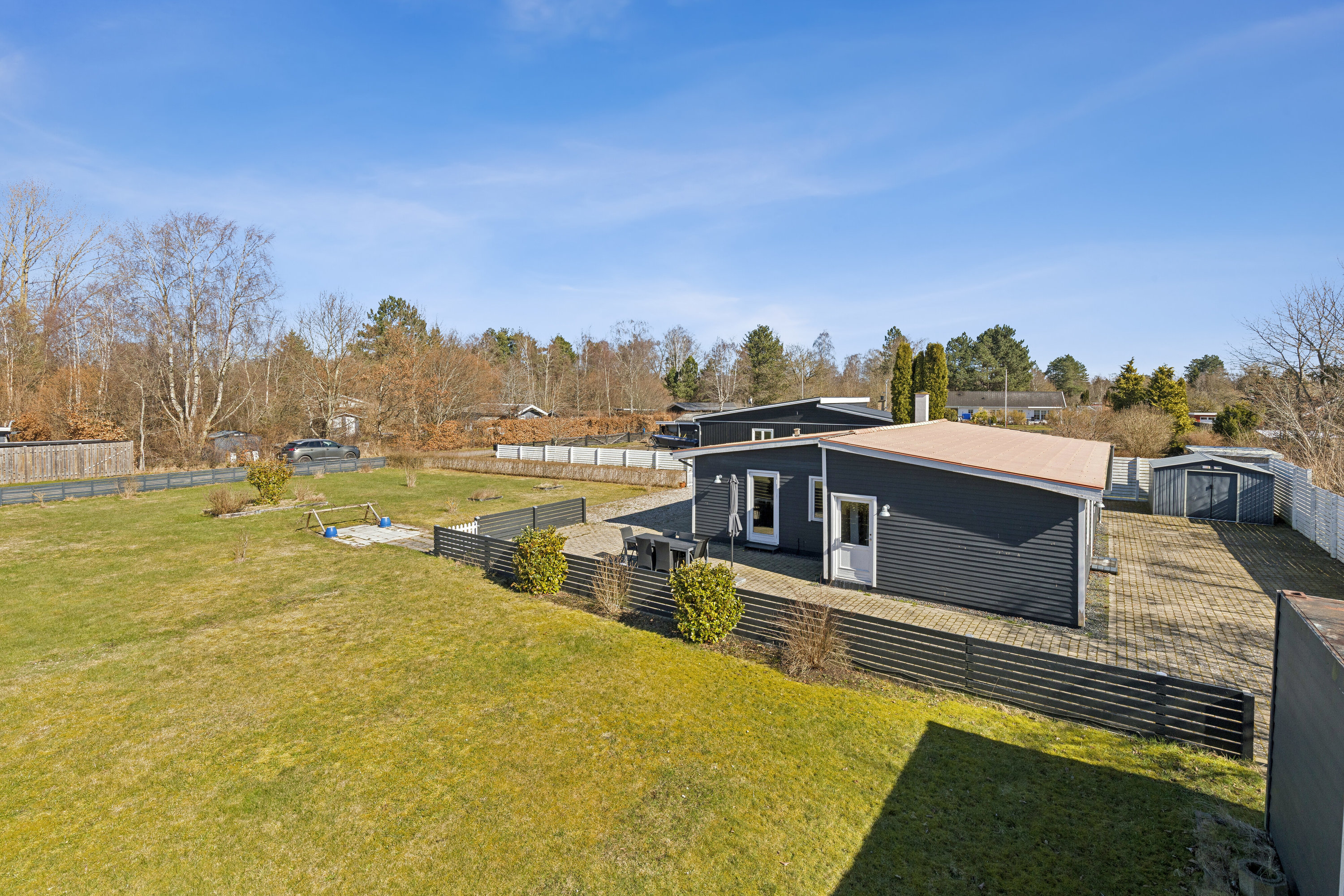 Fremhævet luftfoto billede i fuldskærmstilstand. Billede af Drosselvej 4, Gundestrup, 4571 Grevinge