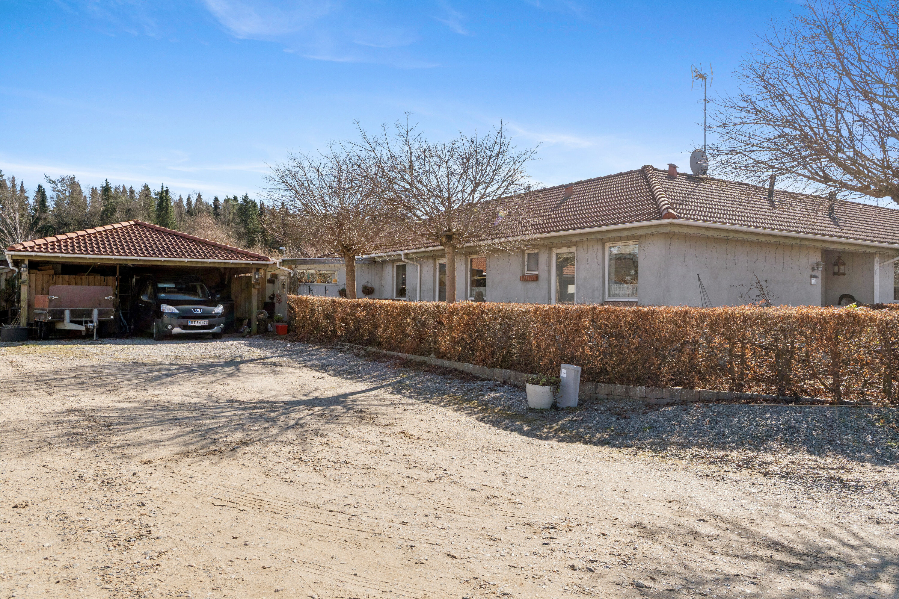 Fremhævet set fra vejen billede i fuldskærmstilstand. Billede af Møllegårds Allé 11A, Resenbro, 8600 Silkeborg