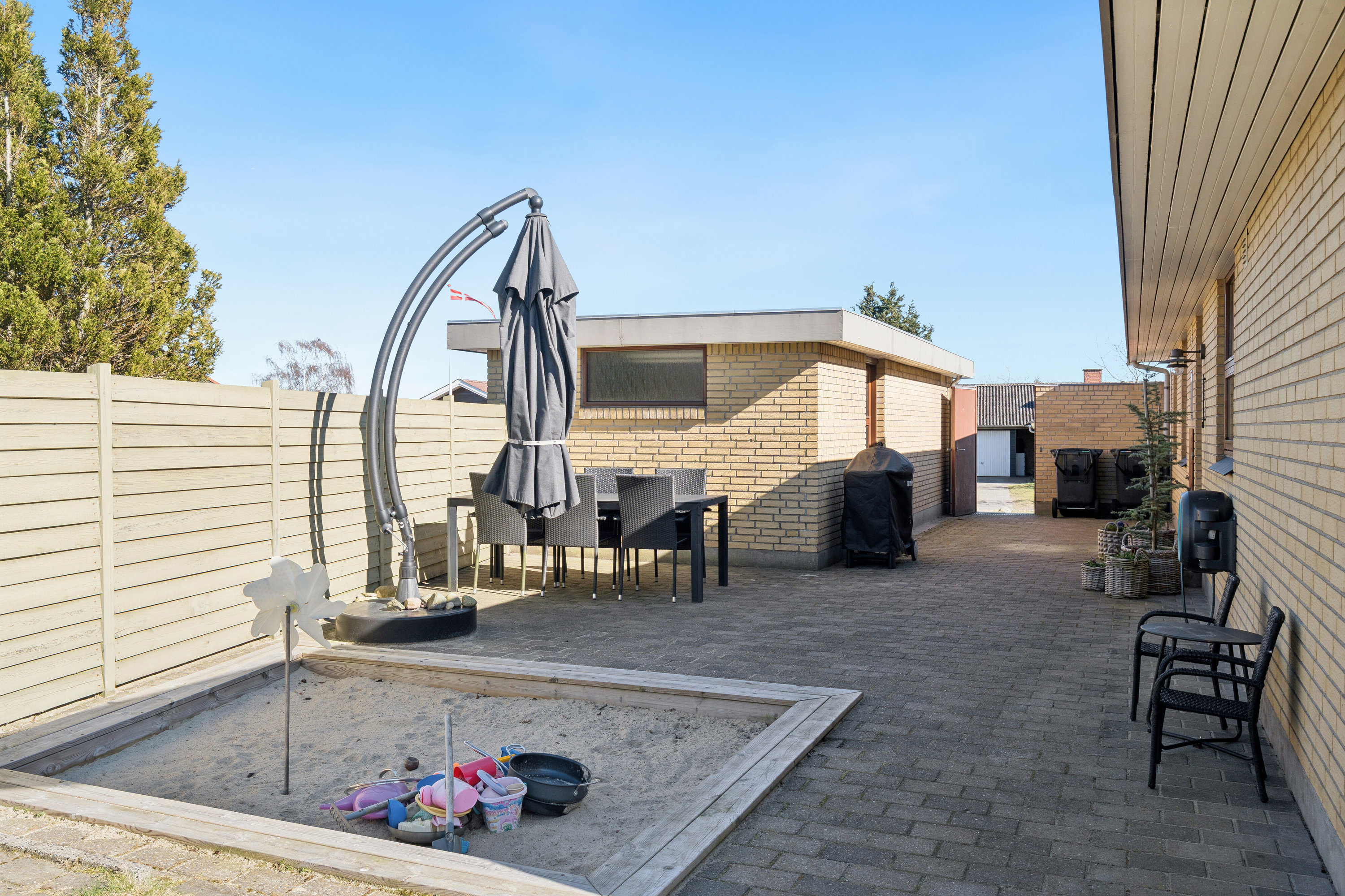 Fremhævet baghave billede i fuldskærmstilstand. Billede af Frejasvej 21, 9870 Sindal