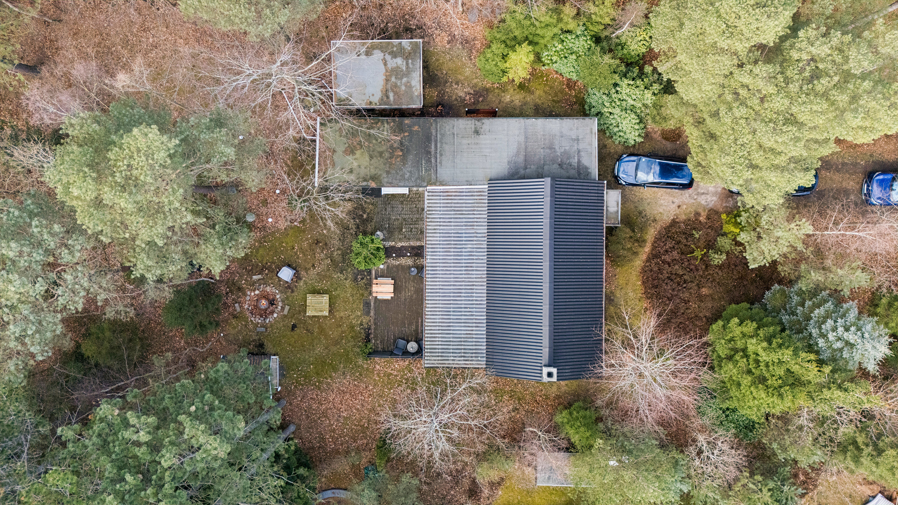 Fremhævet luftfoto billede i fuldskærmstilstand. Billede af Koglevej 9, Ellinge Lyng, 4560 Vig