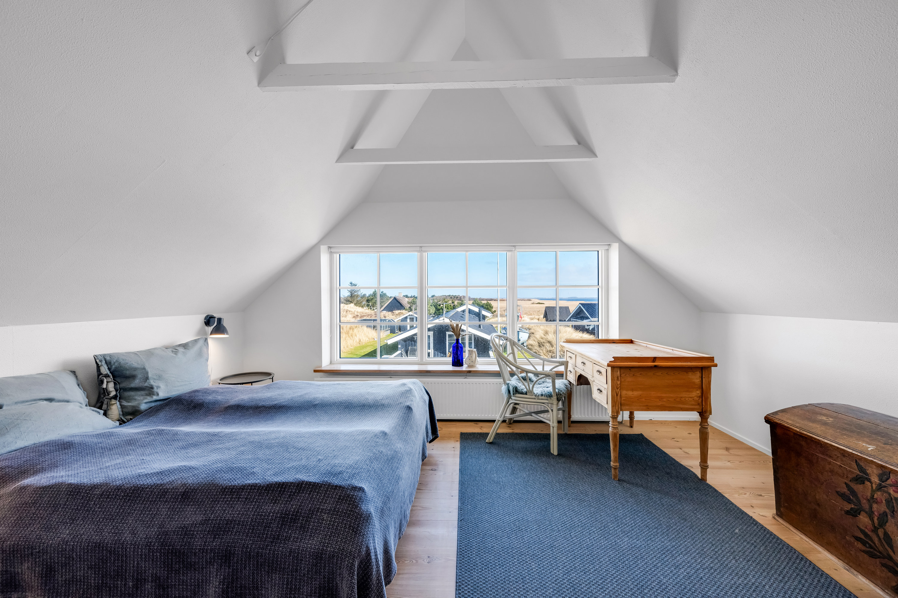 Fremhævet soveværelse billede i fuldskærmstilstand. Billede af Lyngvig Havnevej 40, Nr Lyngvig, 6960 Hvide Sande