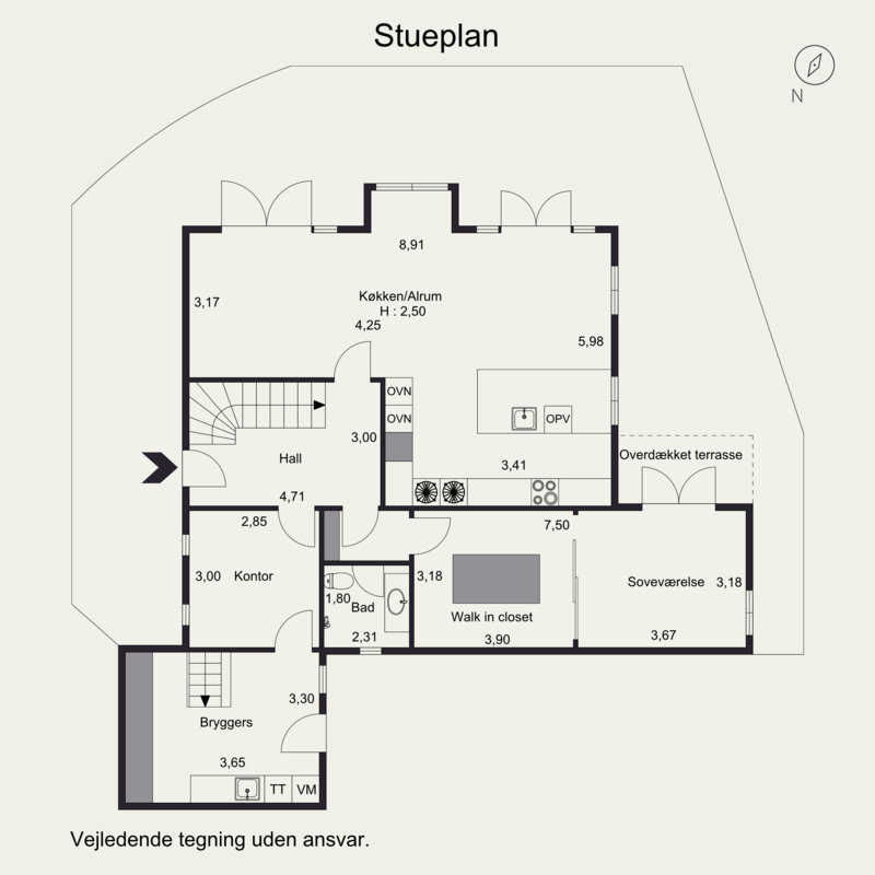 Plantegninger billede af Strandvejen 3, 6000 Kolding